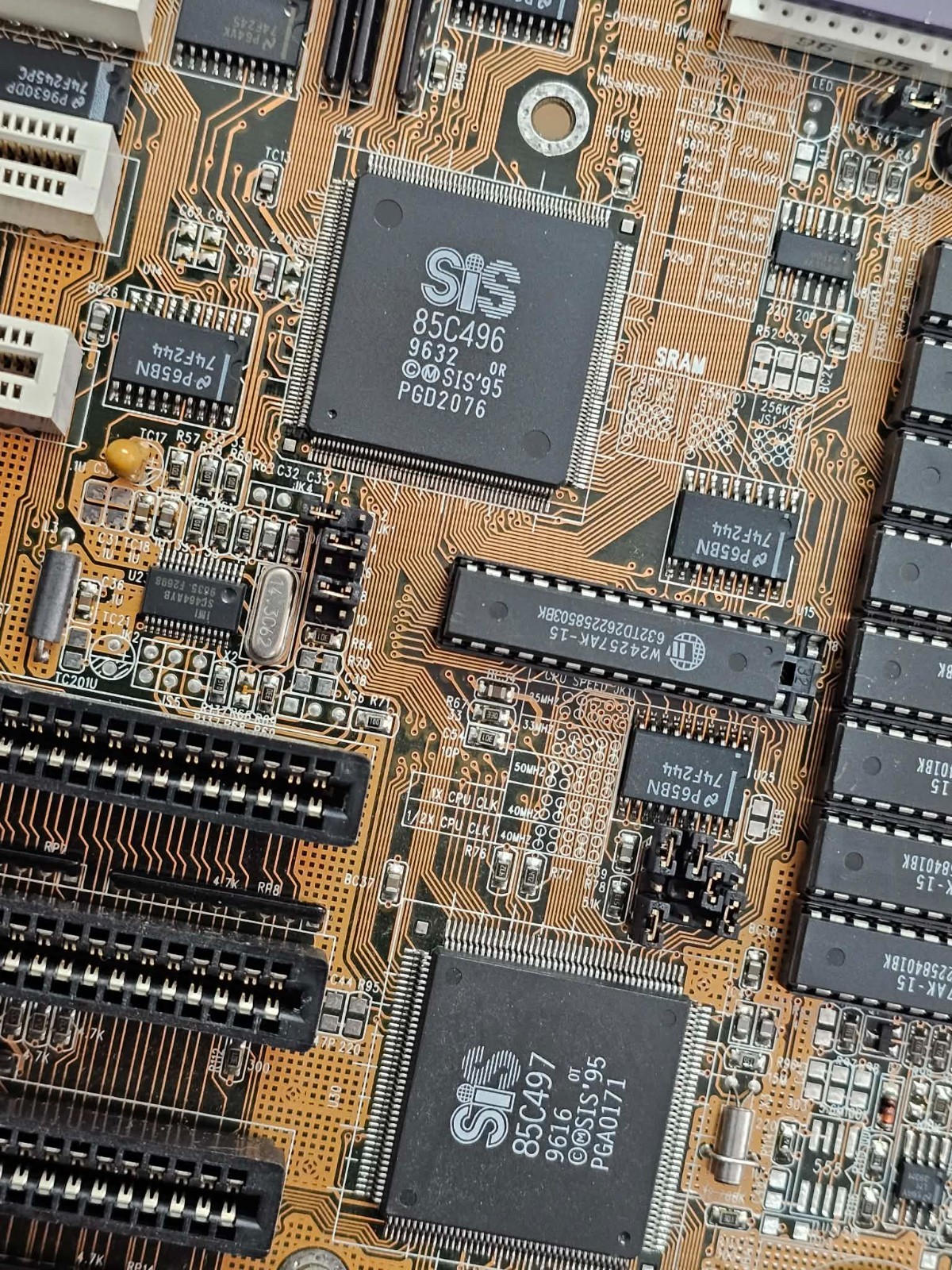 Rare Retro MSI MS4144 Socket3 Motherboard PCI ISA w/AMD-X5-133ADZ CPU + 16MB Ram