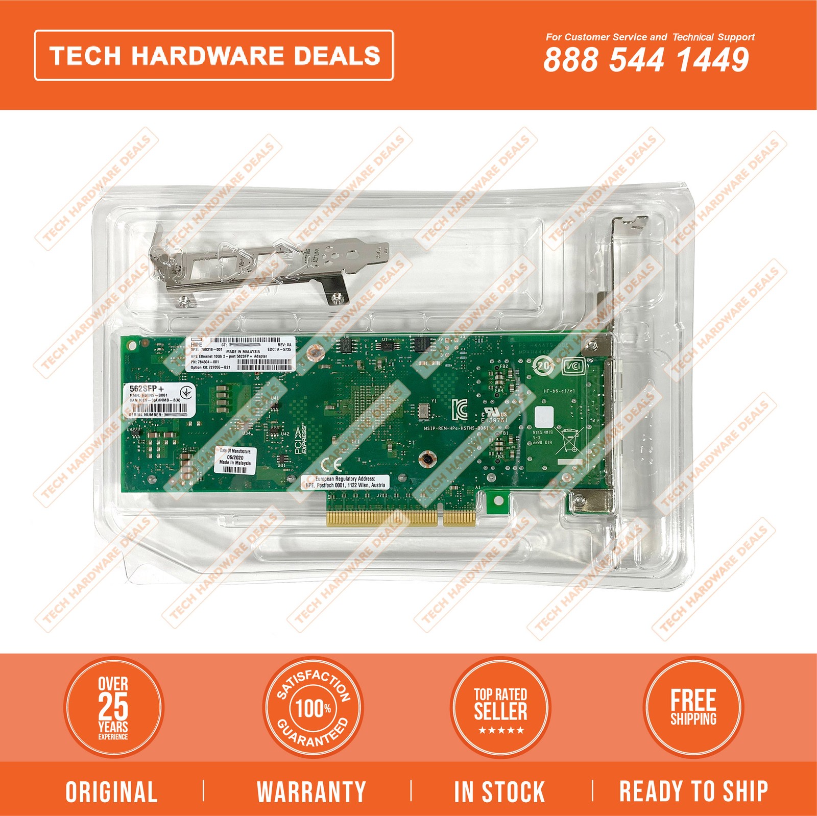 790316-001 NEW BULK HPE Ethernet 10Gb 2-port 562SFP+ Adapter