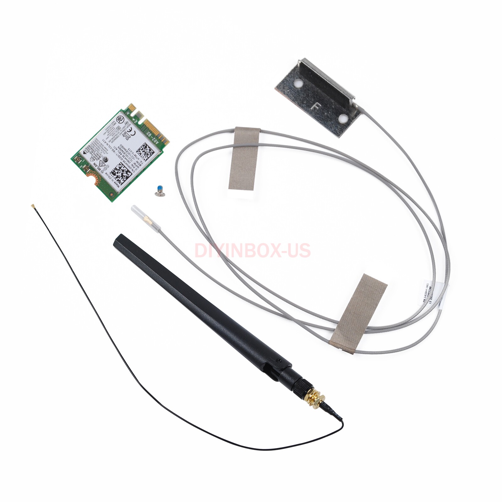 WiFi Antenna Cable Card Kit Wireless For Dell Optiplex 3060M 3070M 3690 Micro