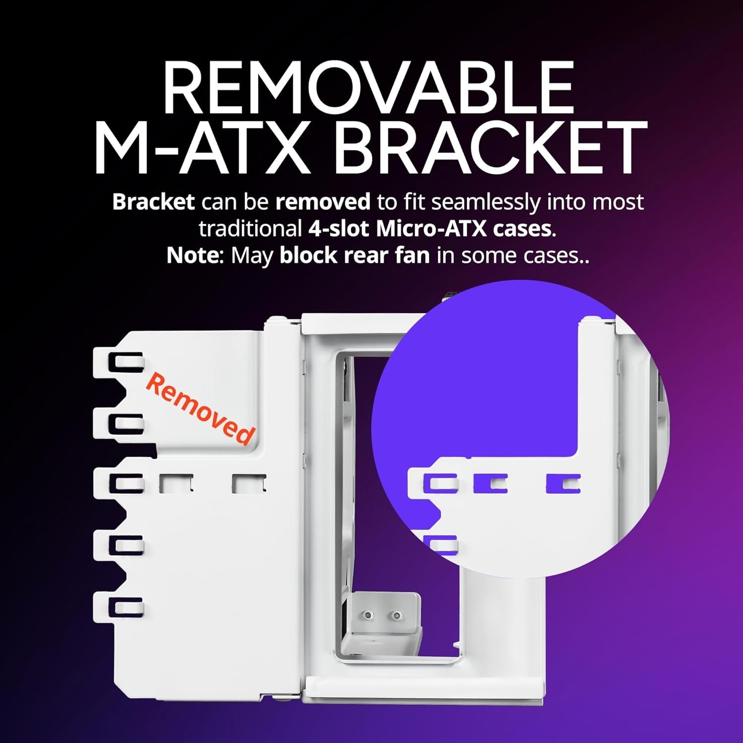 Cooler Master MasterAccessory Vertical Graphics Card Holder Kit V3 White with Pr