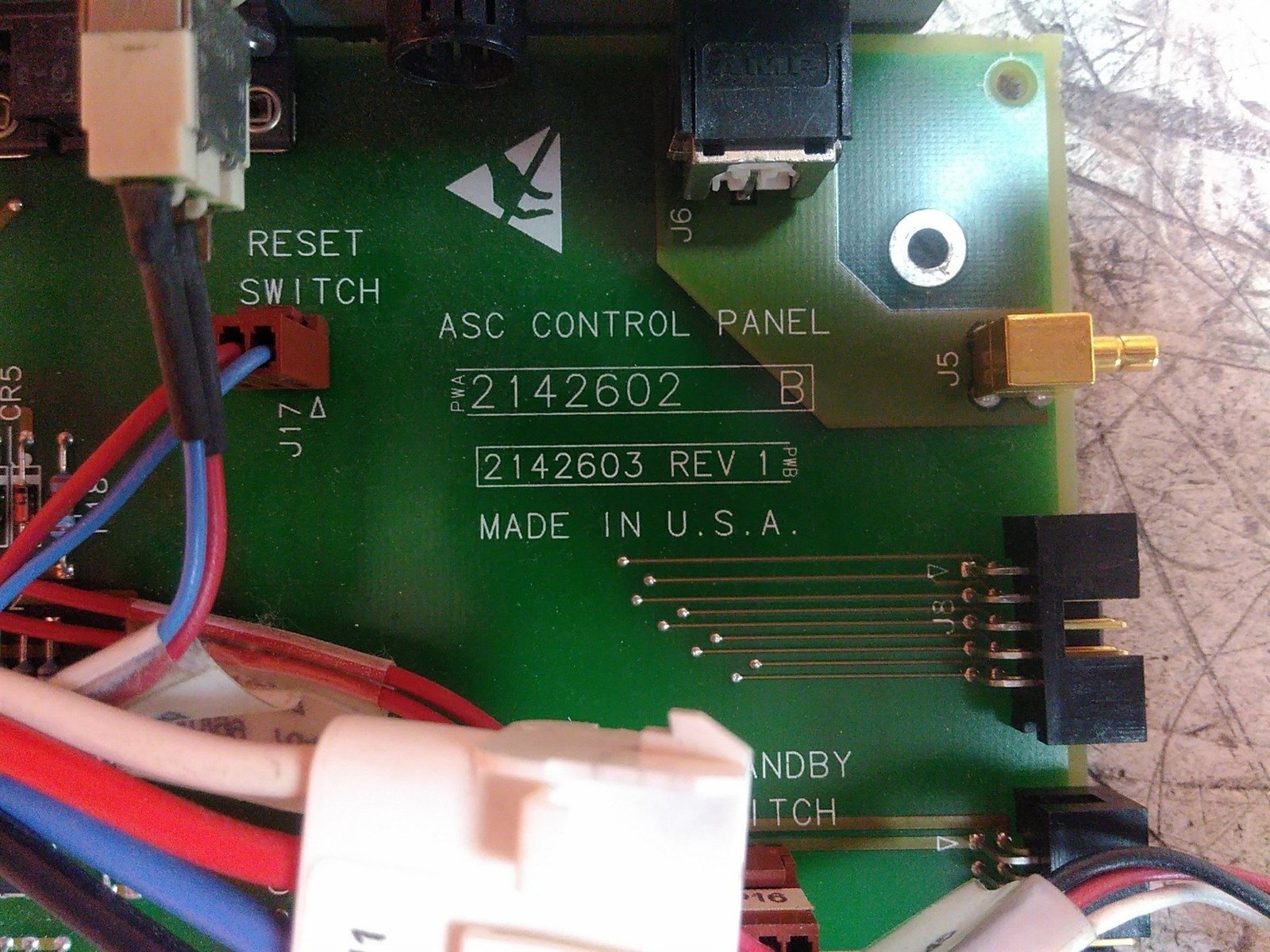 ASC 2142602 Control Panel See Description