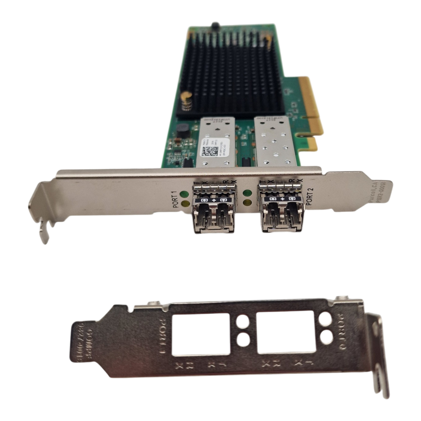 NEW Dell Emulex LPe35002 Dual Port 32Gb FC SFP+ HBA HH+FH MPY10 + 2x 32Gb SFP+