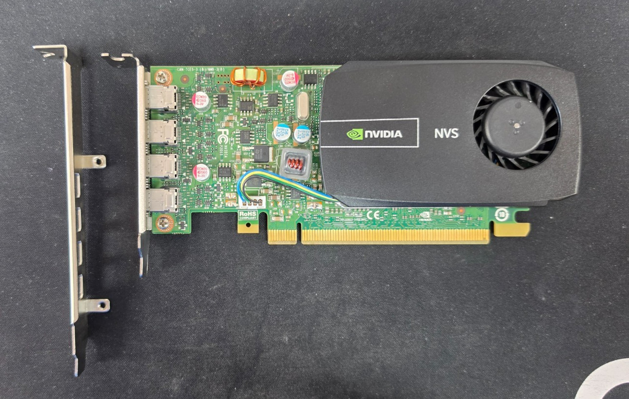NVIDIA NVS510 2GB 4x Mini Display Port PCIe w/2 brackets High and Low Profile