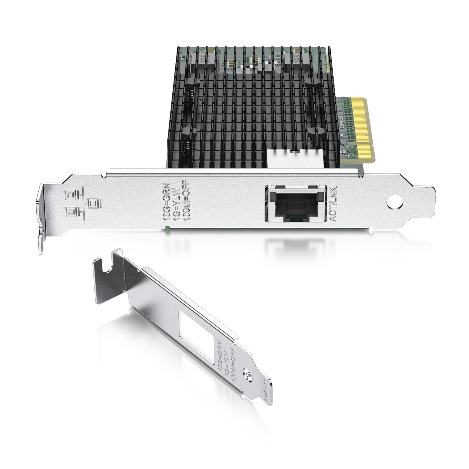 10GB PCIe Network Card NIC Intel X540 Single RJ45 Port PCIE 2.0 X8 Windows