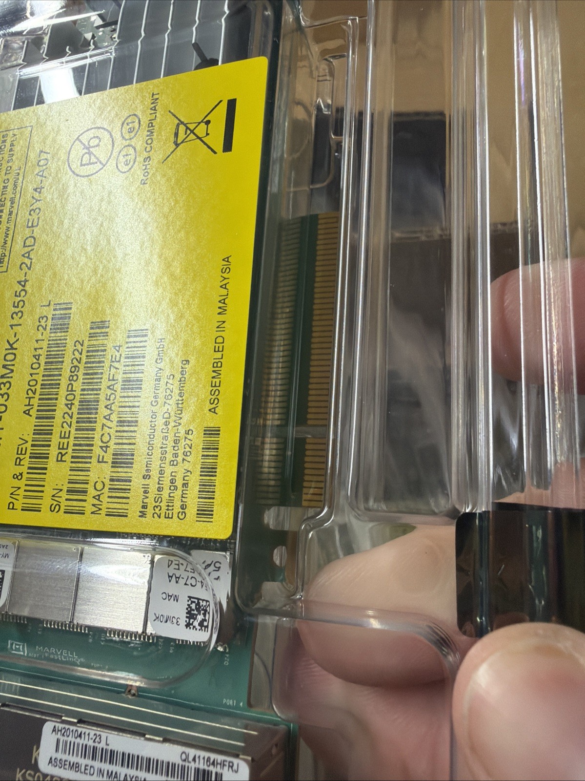 (2) Dell Qlogic QL41164HFRJ Quad Port 10GbE RJ-45 10GBase-T Network Card 33M0K