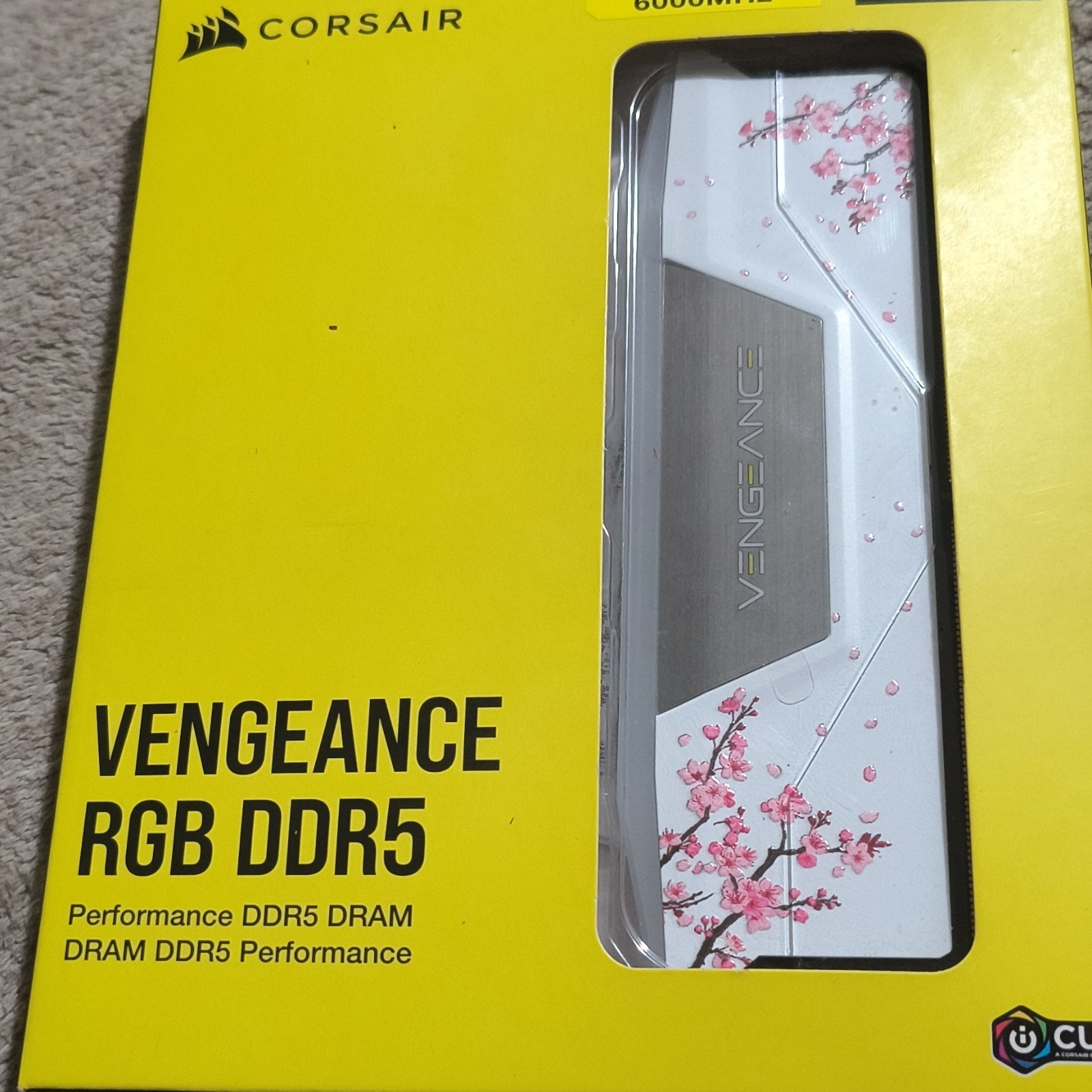 Corsair Vengeance RGB 32GB (2x16GB) DDR5 6000MHz DIMM RGB CMH32GX5M2B6000Z30WCB