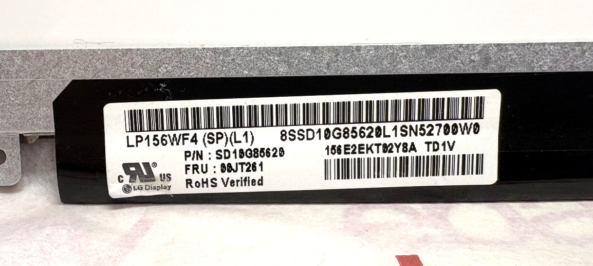 LG Display Model LP156WF4 (SP) (L1) 15.6″ LAPTOP LCD Matte Screen