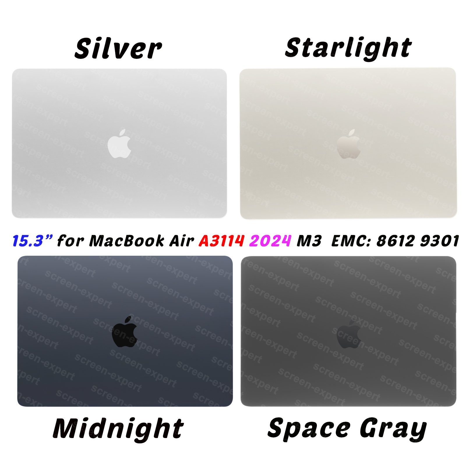 Genuine 15″ LCD Screen Display for Macbook Air Mac15,13 A3114 2024 M3 EMC 8612