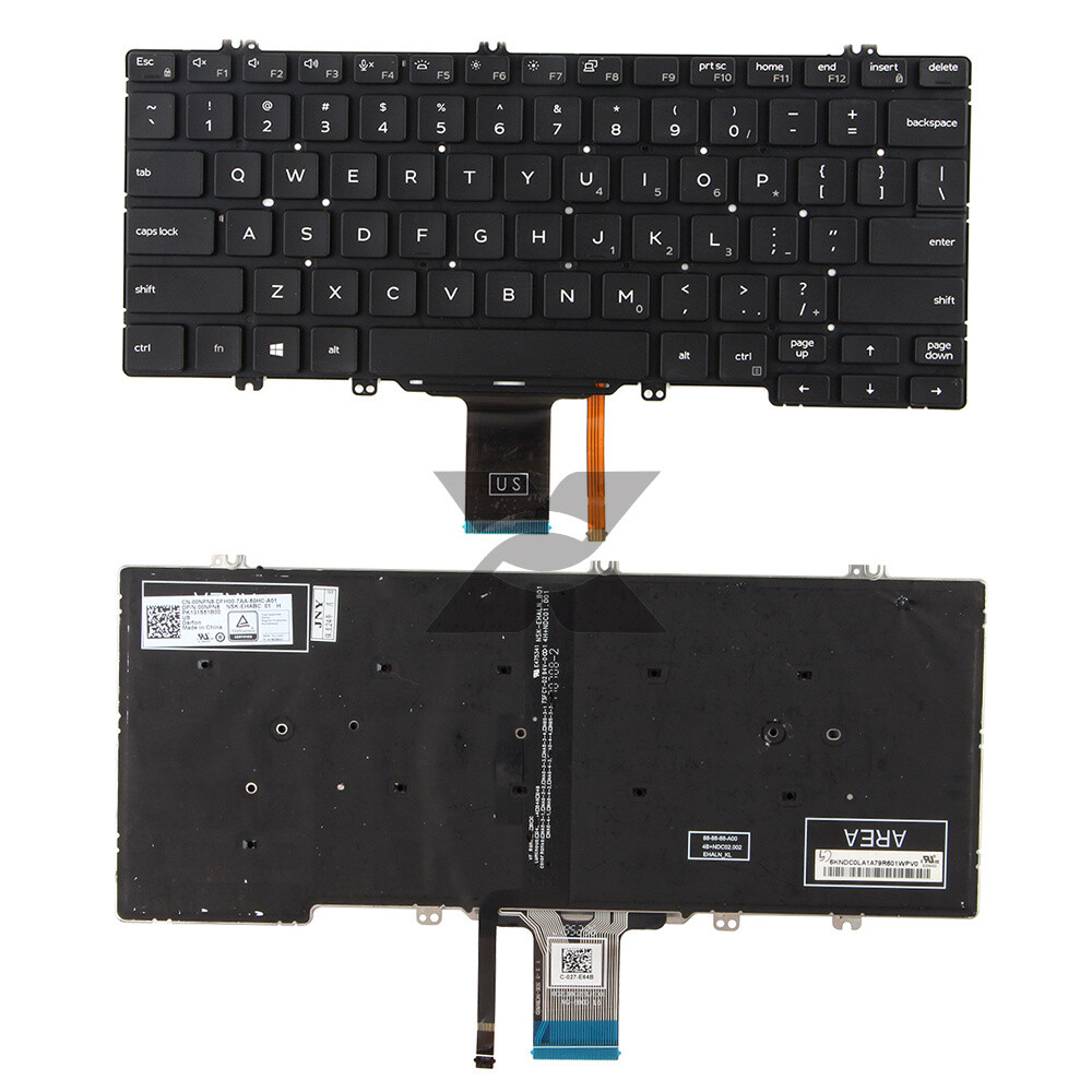 Genuine US Keyboard with Backlight For Dell Latitude 7300 5300 5310 2-in 1