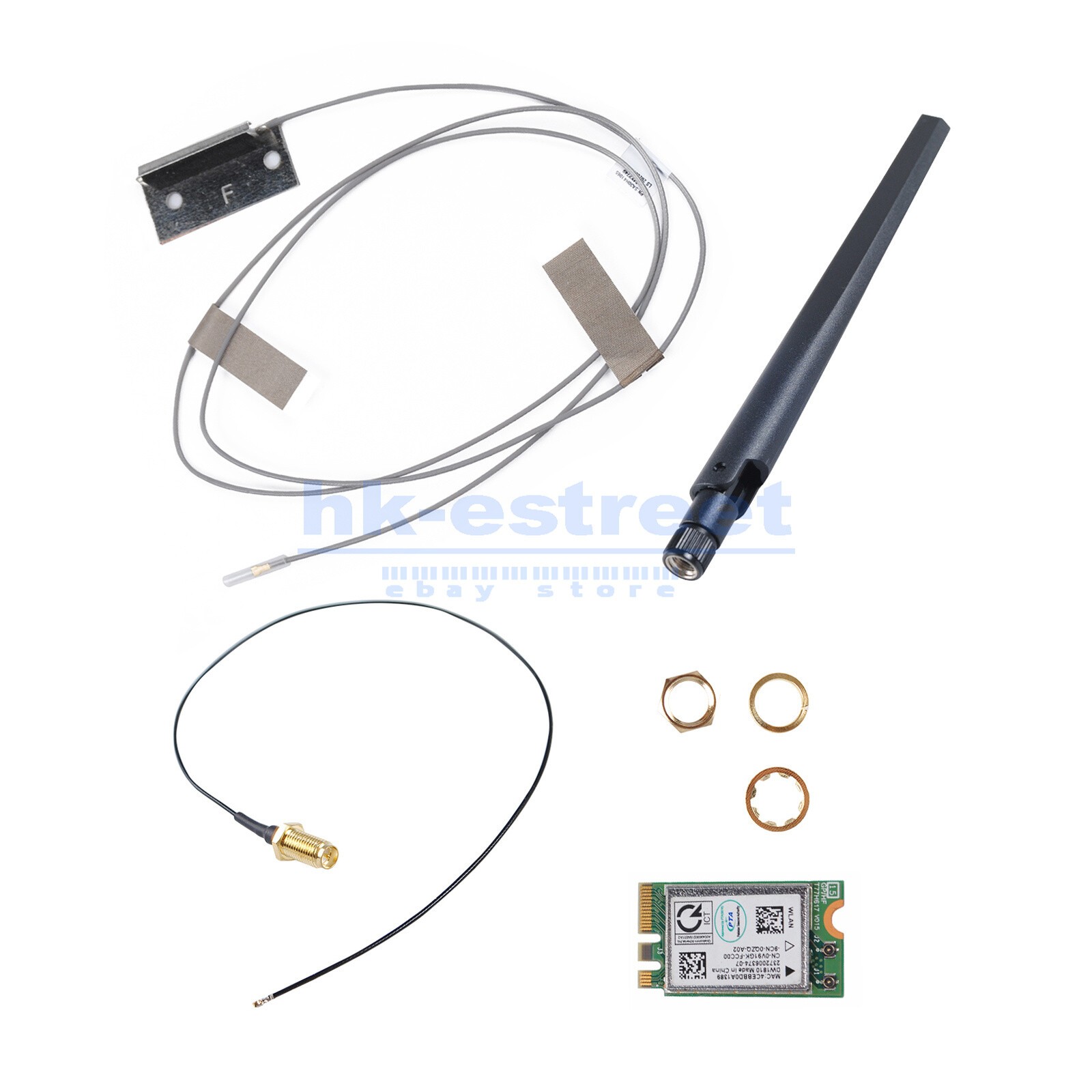WiFi Antenna Cable + Bluetooth Wireless Card For Dell Optiplex 7050 7060 Micro