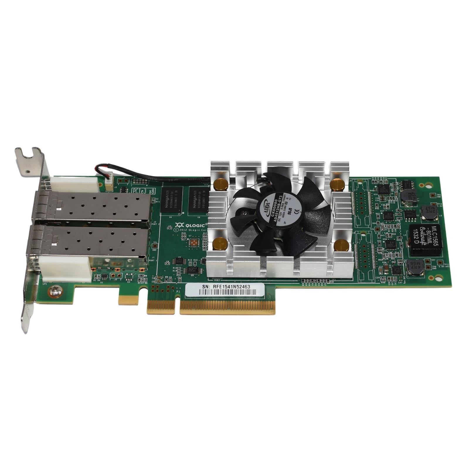 QLOGIC QLE2672 16Gb/s 2-Port Fibre Channel PCI-E 3.0 x8 HBA Host Bus Adapter SFF