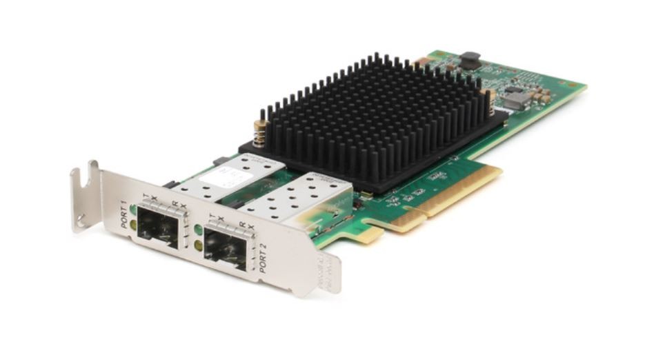Dell 4VDY3 Emulex LPE35002 Dual Port 32GB Host Bus Adapter No SFPs Half Height