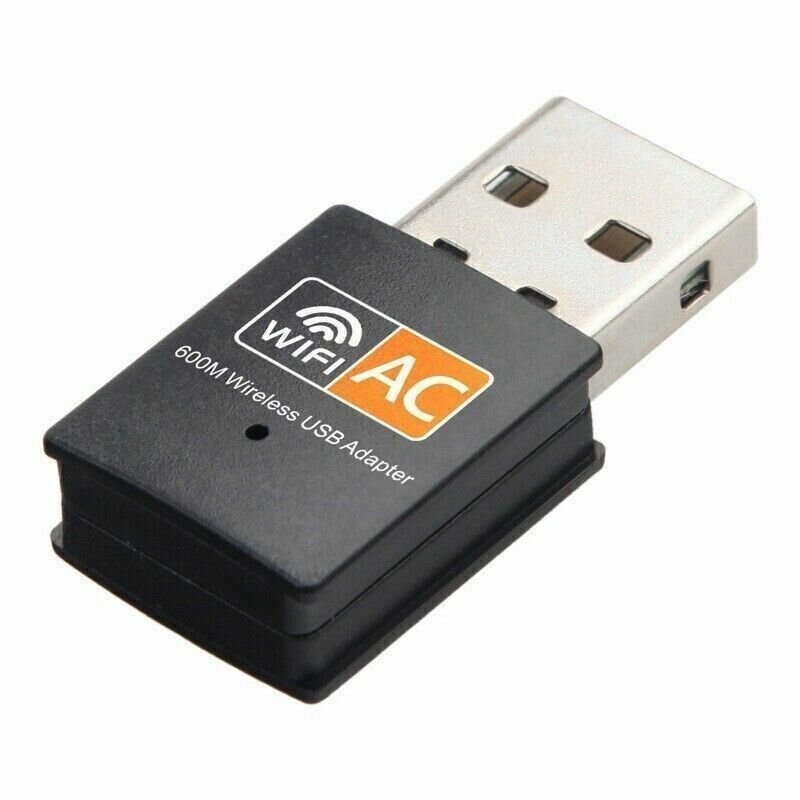 Mini Dual Band USB WiFi 600Mbps Wireless Adapter Network Card 2.4/5GHz 802.11 AC