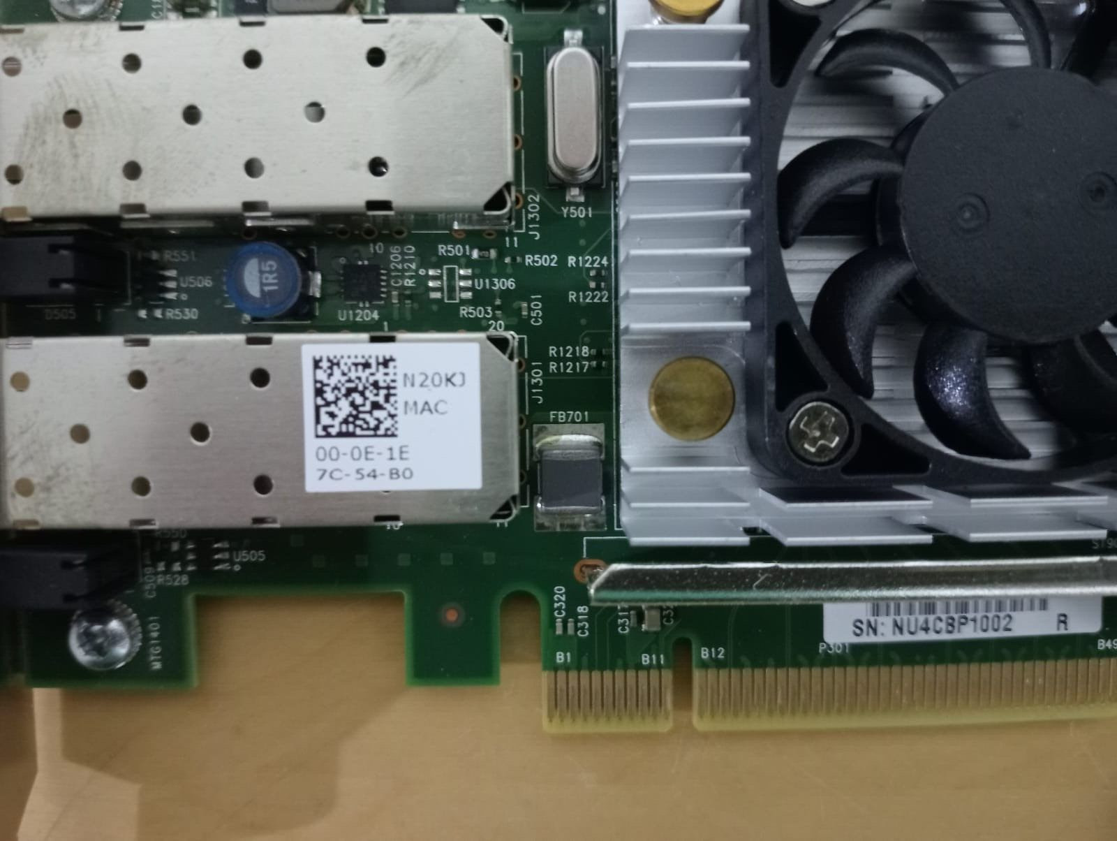 DELL 152629785 CARD 10 Gbps Dual port SFP+ Network Adapter N20KJ, MKF72