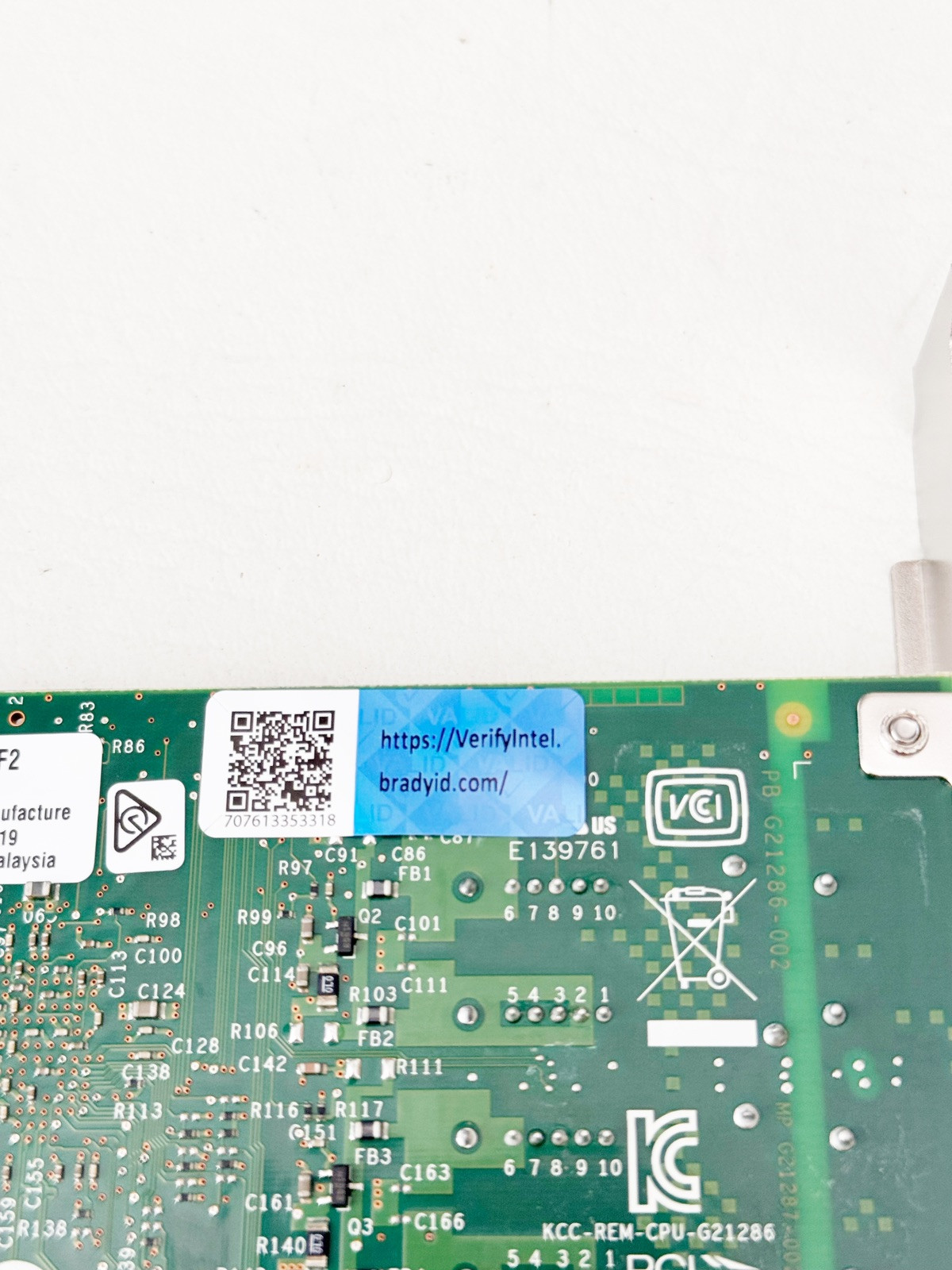 Original Intel I350-F2 Ethernet Server Adapter w/Bradyid
