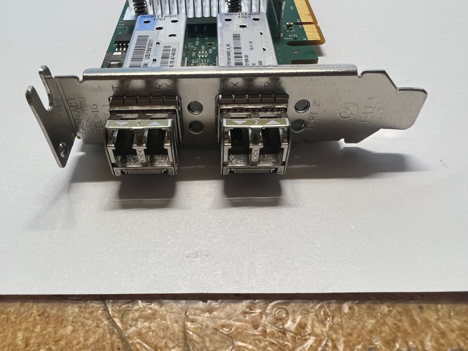 QLogic Broadcom Dual Port 10GB SFP+ PCIe BCM957810A1006G w/ 2 SFP Low profile
