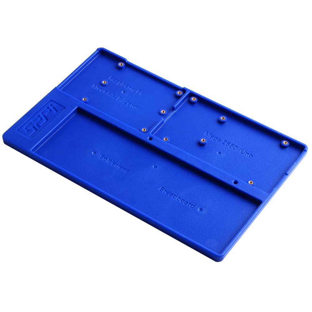 Blue ABS Breadboard Holder 5 in 1 Base Plate Case For Raspberry Pi Arduino