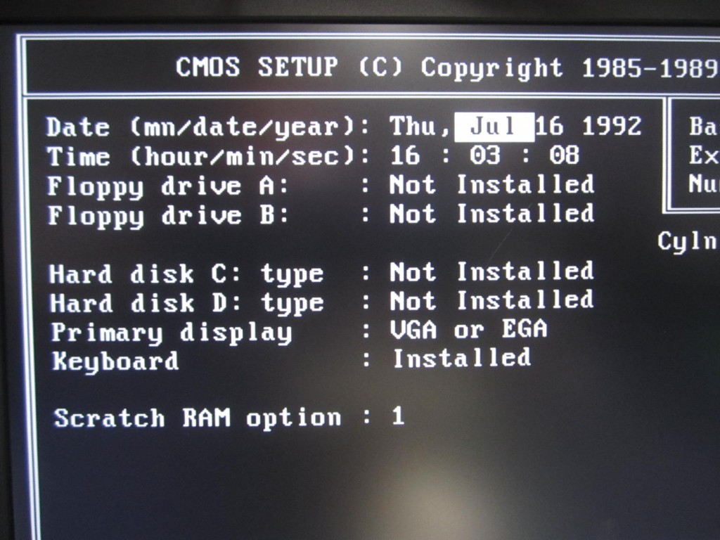 CHIPS/AMI/Intel 386SX Baby AT Motherboard 1MB RAM w/ Super VGA 6400 Video Card