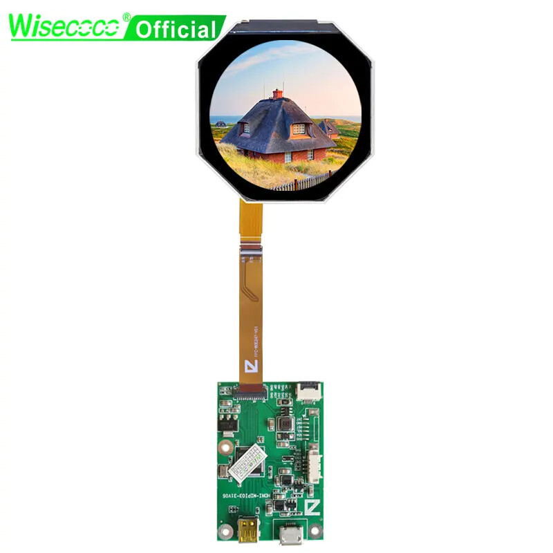 2.5” 480*480 Round Screen LCD IPS TFT Display HDMI Controller Board Panel DIY