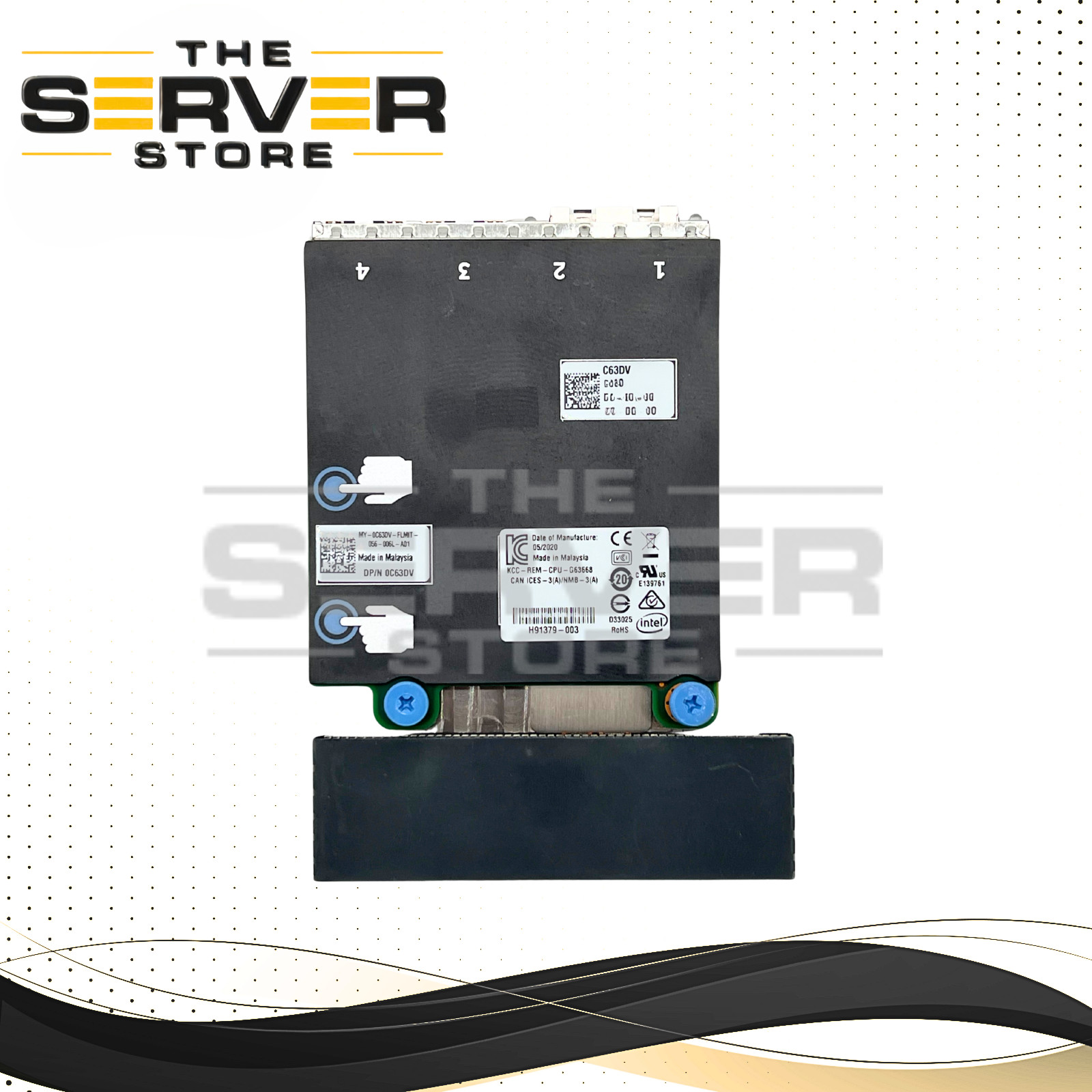 (LOT 100) Dell 4 Port (2x Intel X520 10Gb SFP+ i350 1Gb RJ45) NIC 0C63DV C63DV