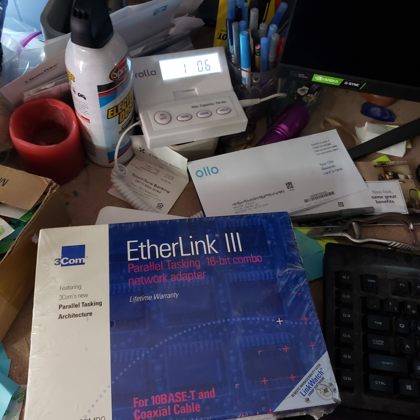 3com etherlink iii Network Adapter for 10 Base T and Coaxial Cable NEW