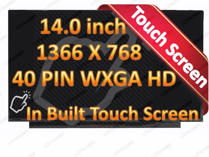 NT140WHM-T00 V8.0 Touch Screen + Digitizer 14.0″ HD LCD LED New (Touch)