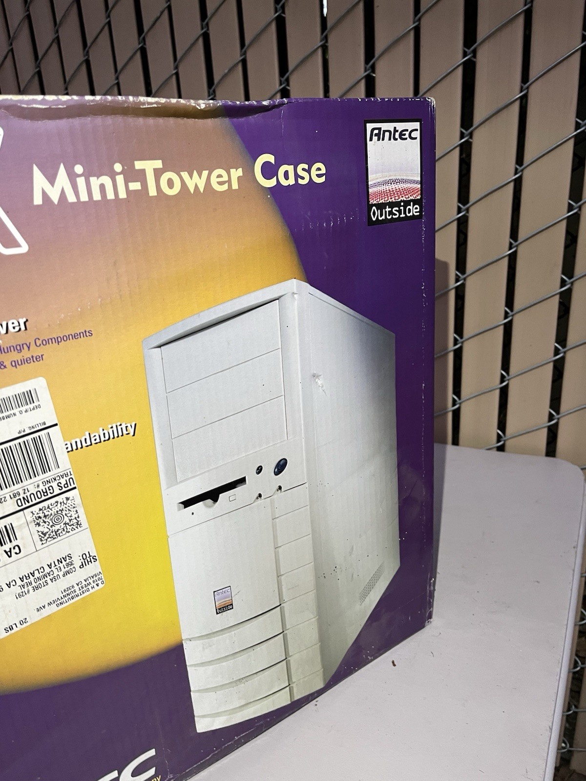 New Antec KS382 ATX Mini-Tower Computer Case PP255XH 250W SmartPower PSU Beige