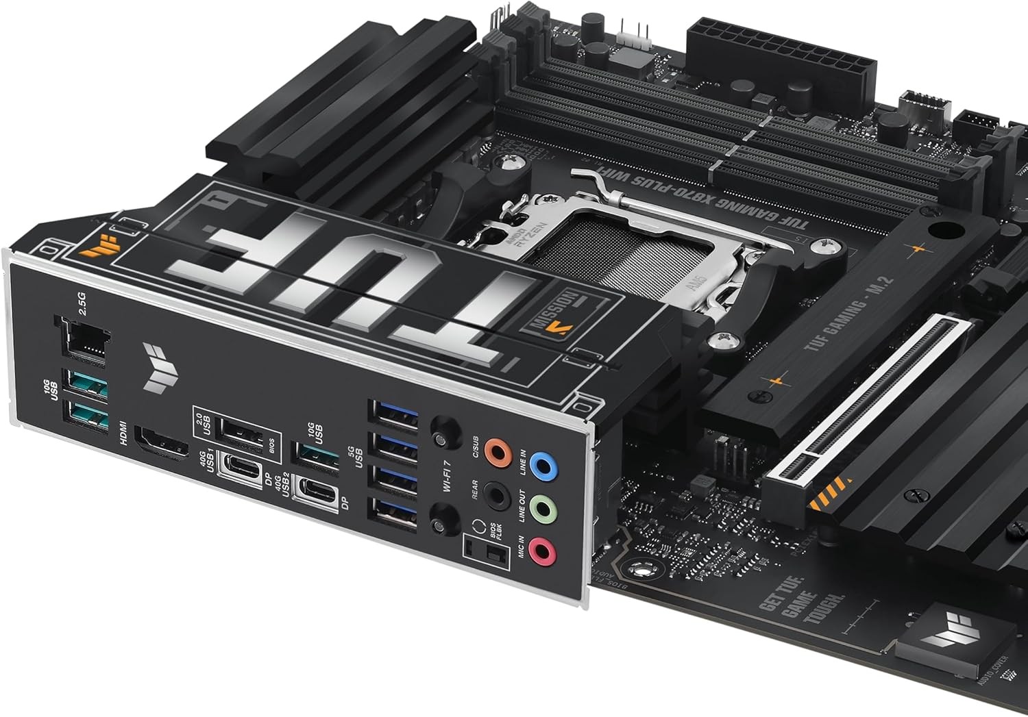 ASUS TUF Gaming X870-PLUS WiFi AMD AM5 X870 DDR5 PCIE 5.0 ATX gaming Motherboard