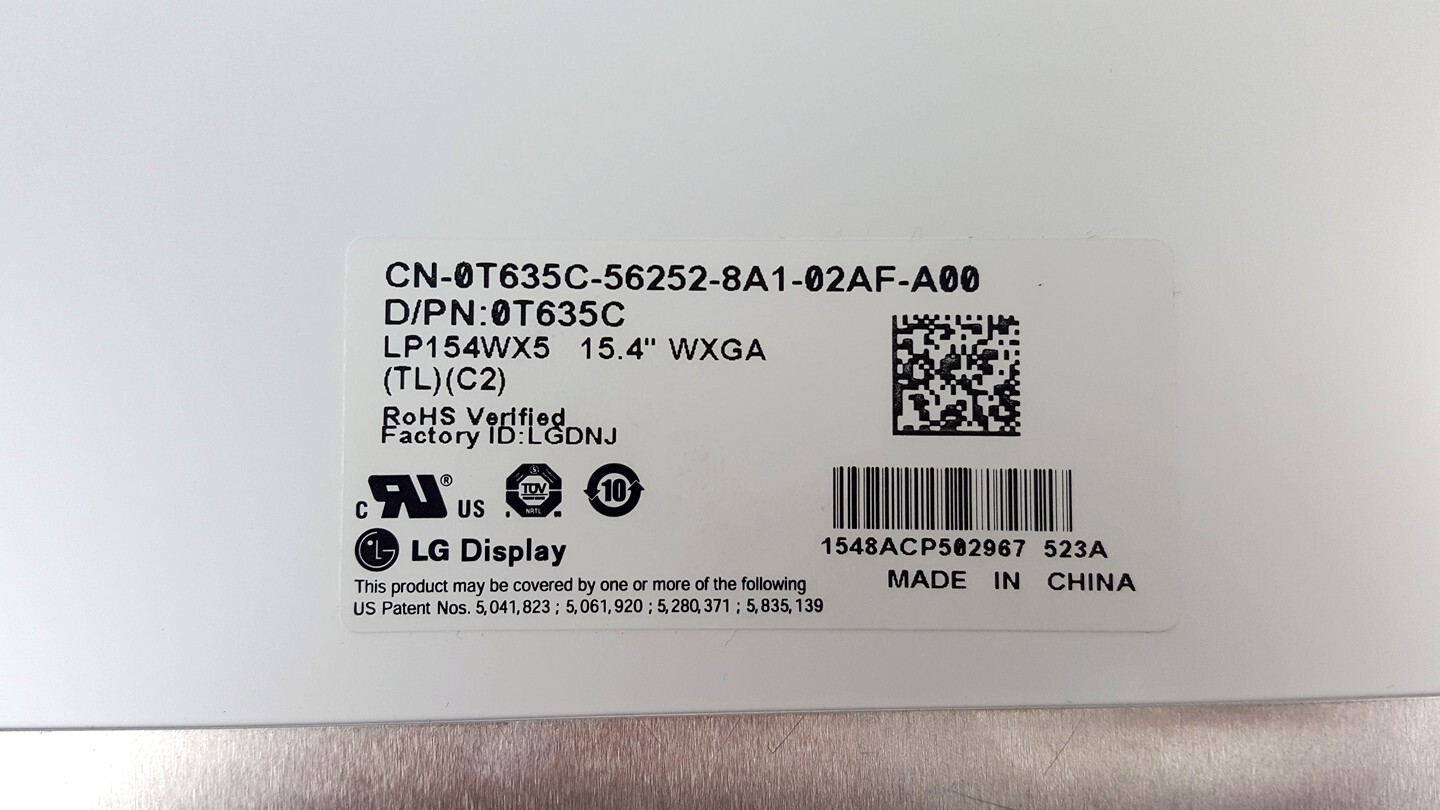 LG Display 15.4″ 1280×800 30pin WXGA LVDS Laptop Matte Screen LP154WX5-TLC2