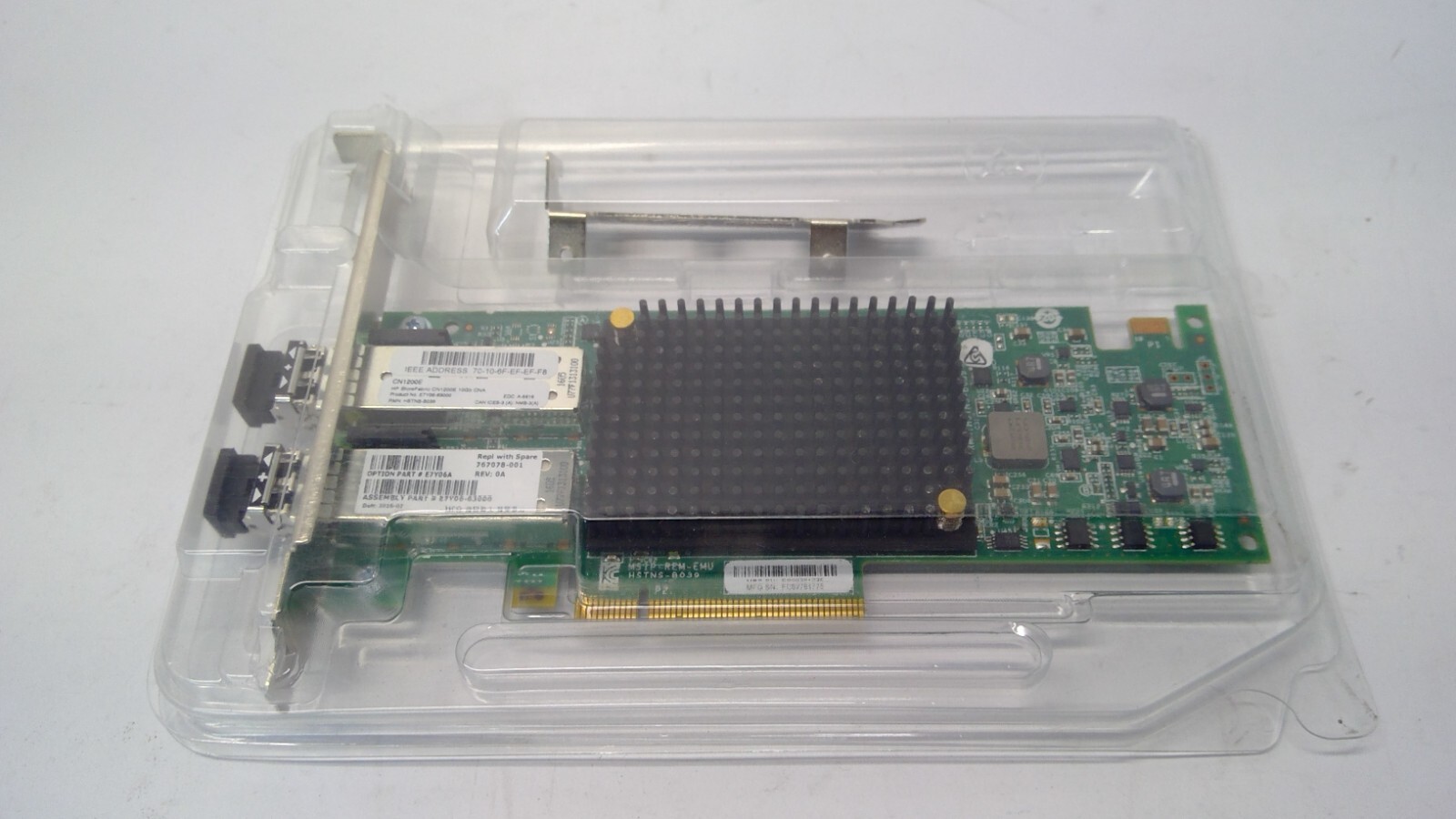 HP E7Y06A CN1200E 10GB NETWORK ADAPTER 767078-001 w/2 SFP Open Box