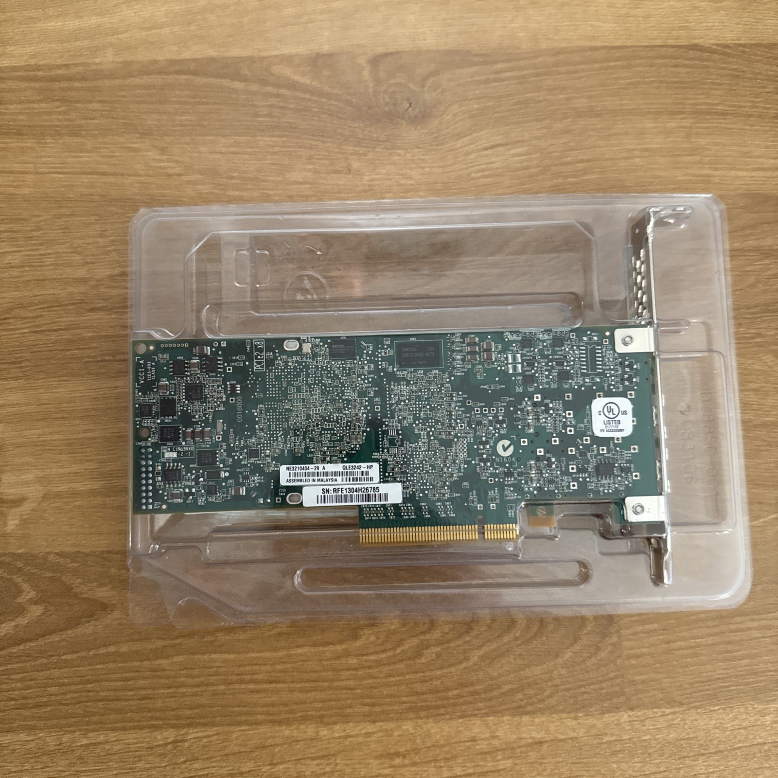 HP NC523SFP Dual-Port 10Gb SFP+ NIC Network Interface Card 593715– Untested