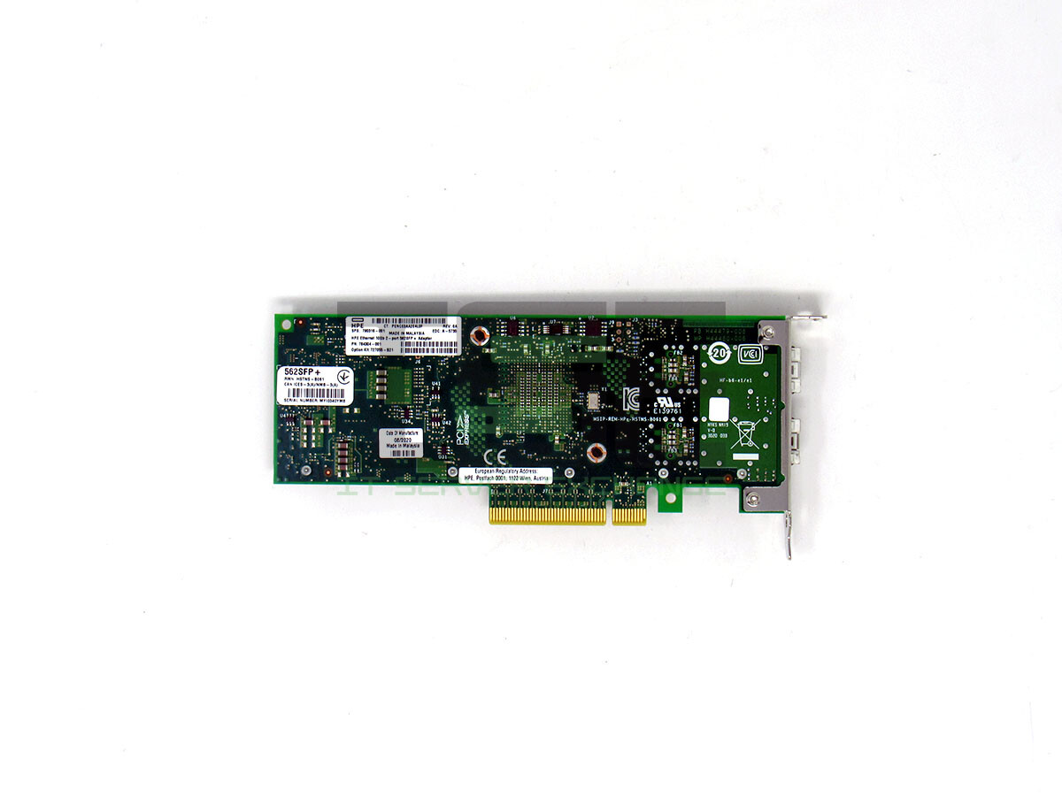 HPE 790316-001 10GbE 2-Port 562SFP+ Network Adapter for G9 G10 Server 784304-001