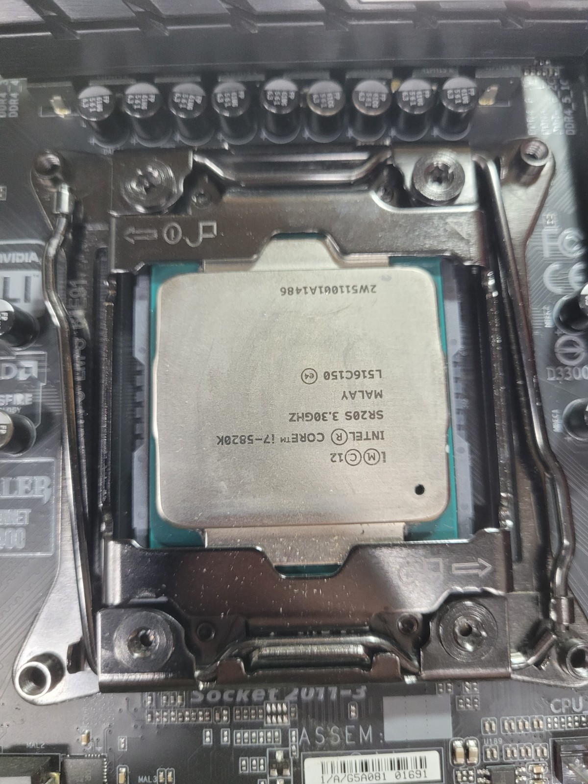 GIGABYTE GA-X99-Ultra Gaming Core i7-5820K, 8GB RAM, IO Shield #1443