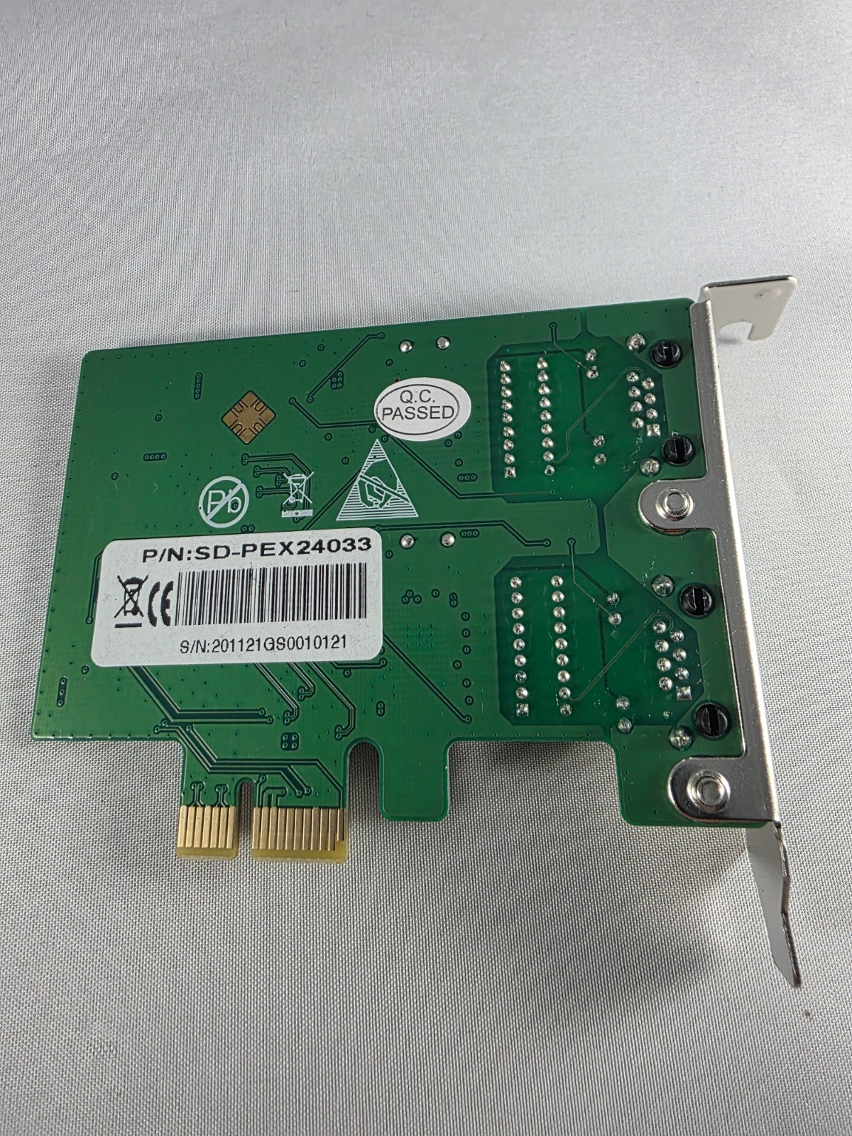 SYBA SD-PEX24033 2 Port Gigabit Ethernet PCIe x1 Network Card Low Profile NIC