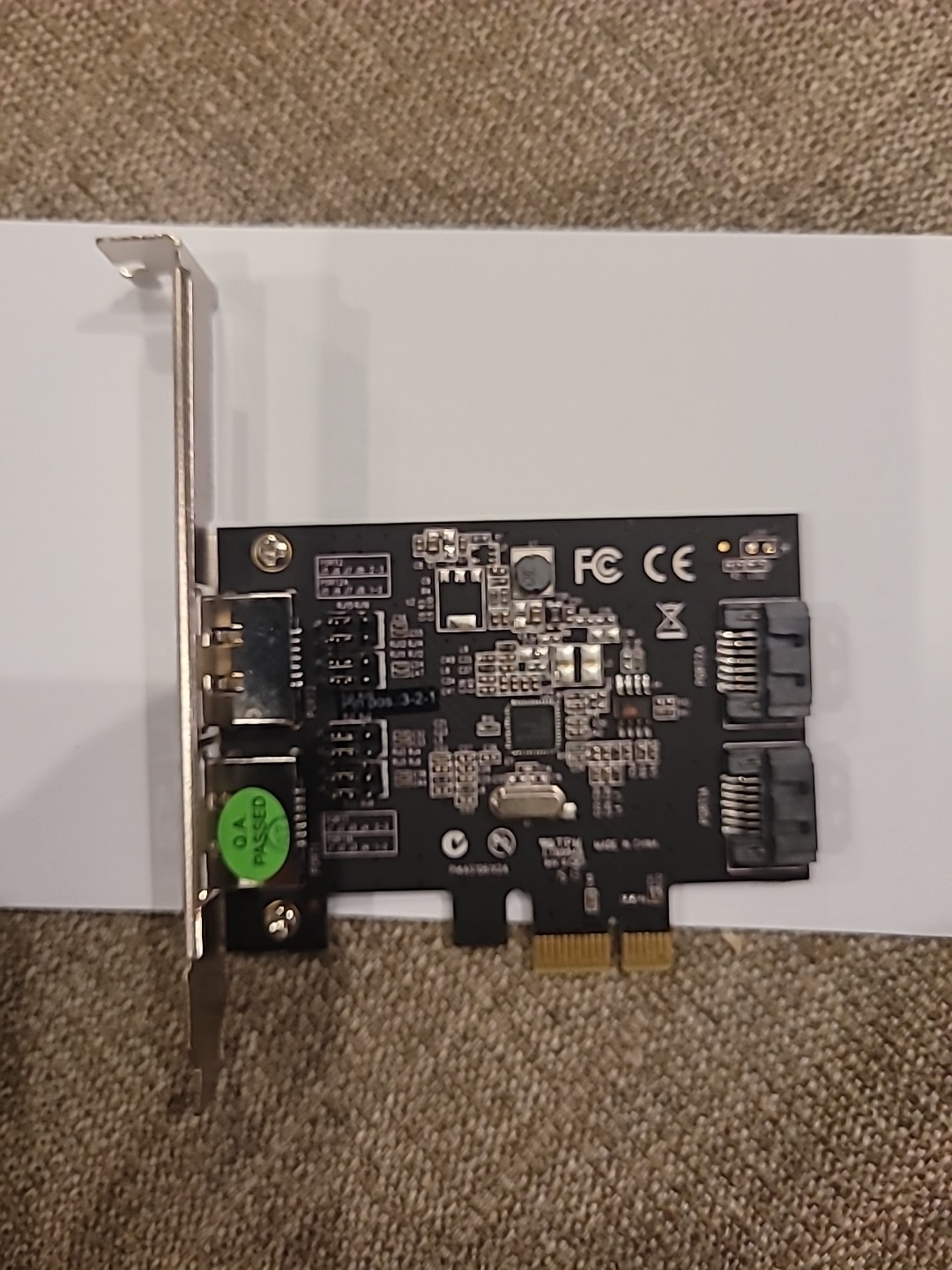 StarTech 2 Port PCI Express SATA 6 Gbps eSATA Controller Card PEXESAT332I