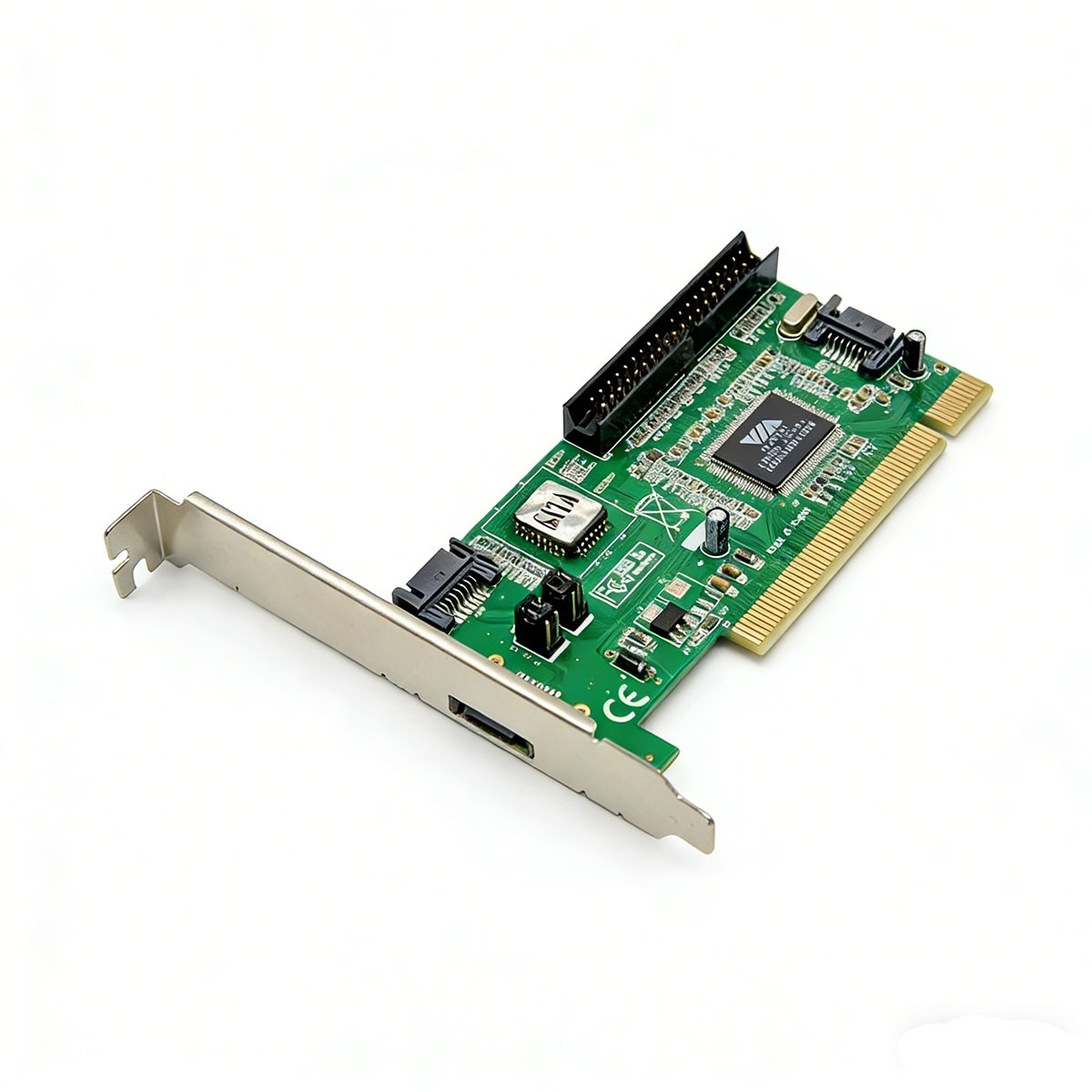 PCI 3 Port SATA +1 IDE Serial HDD ATA Card Adapter US Stock