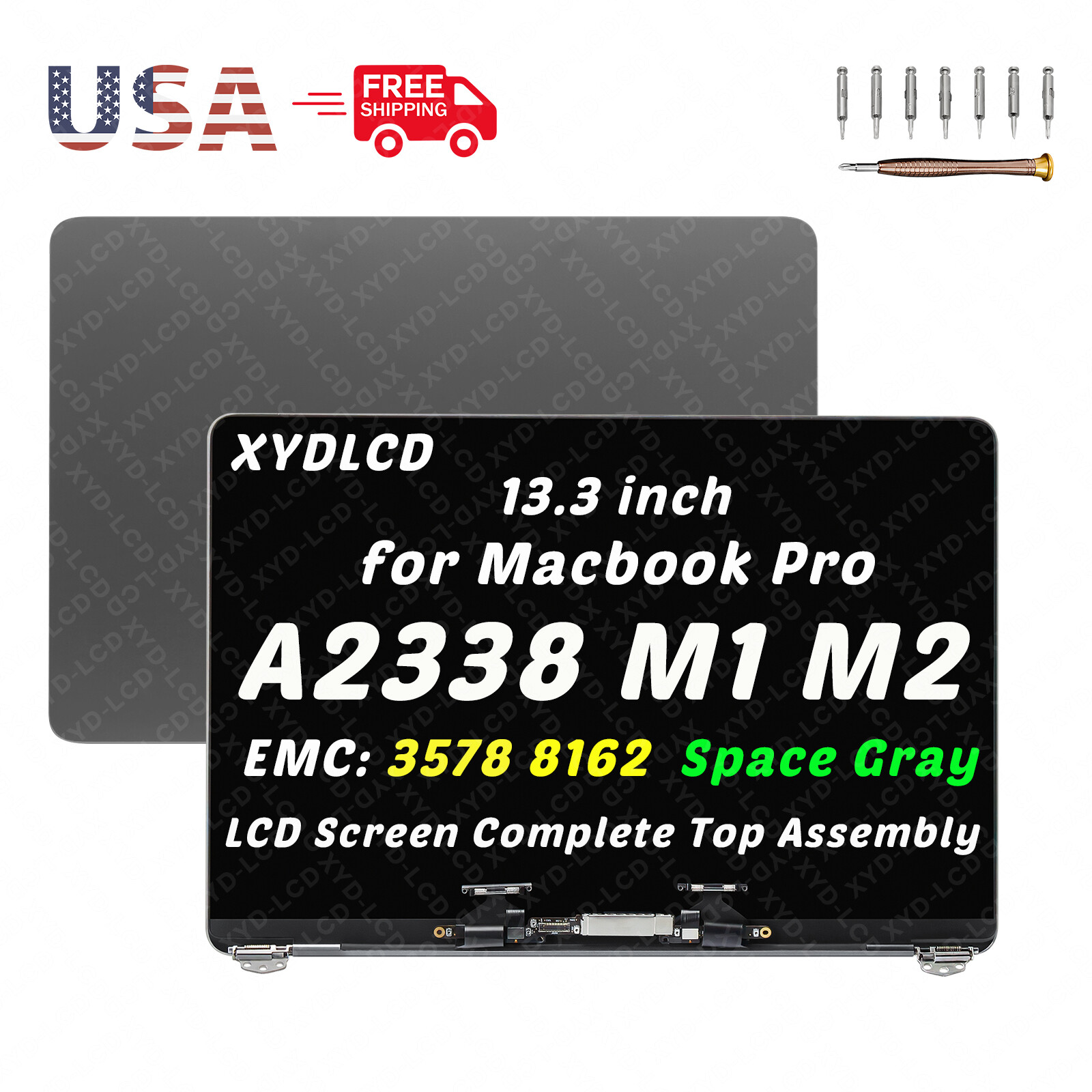 13.3 Apple MacBook Pro A1989 A2159 A2289 A1706 A1708 A2338 LCD Display TrueTone