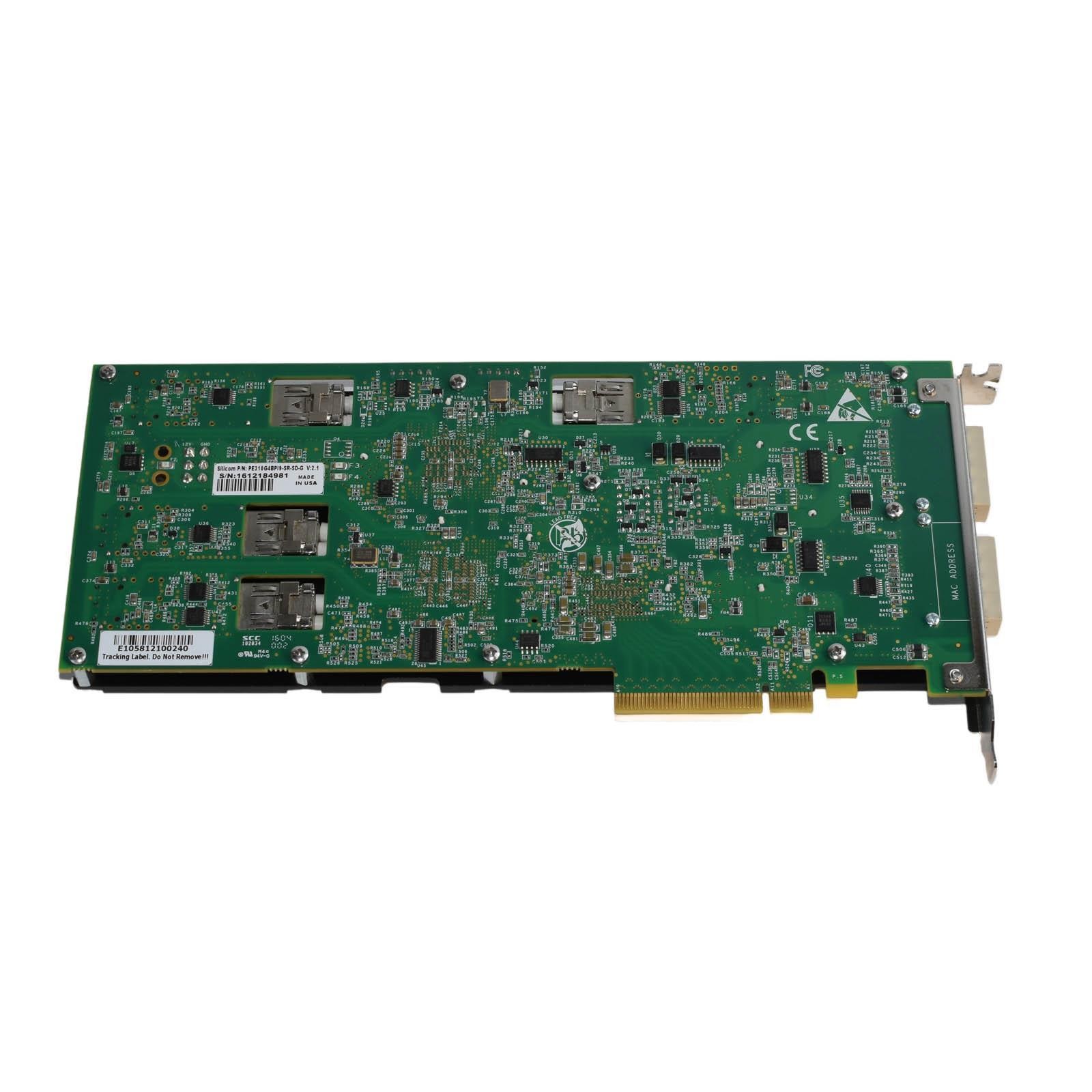 Silicom PE310G4BPI9-SR-SD-G 4-Port Fiber SR 10GbE PCIe Bypass Server Adapter NEW