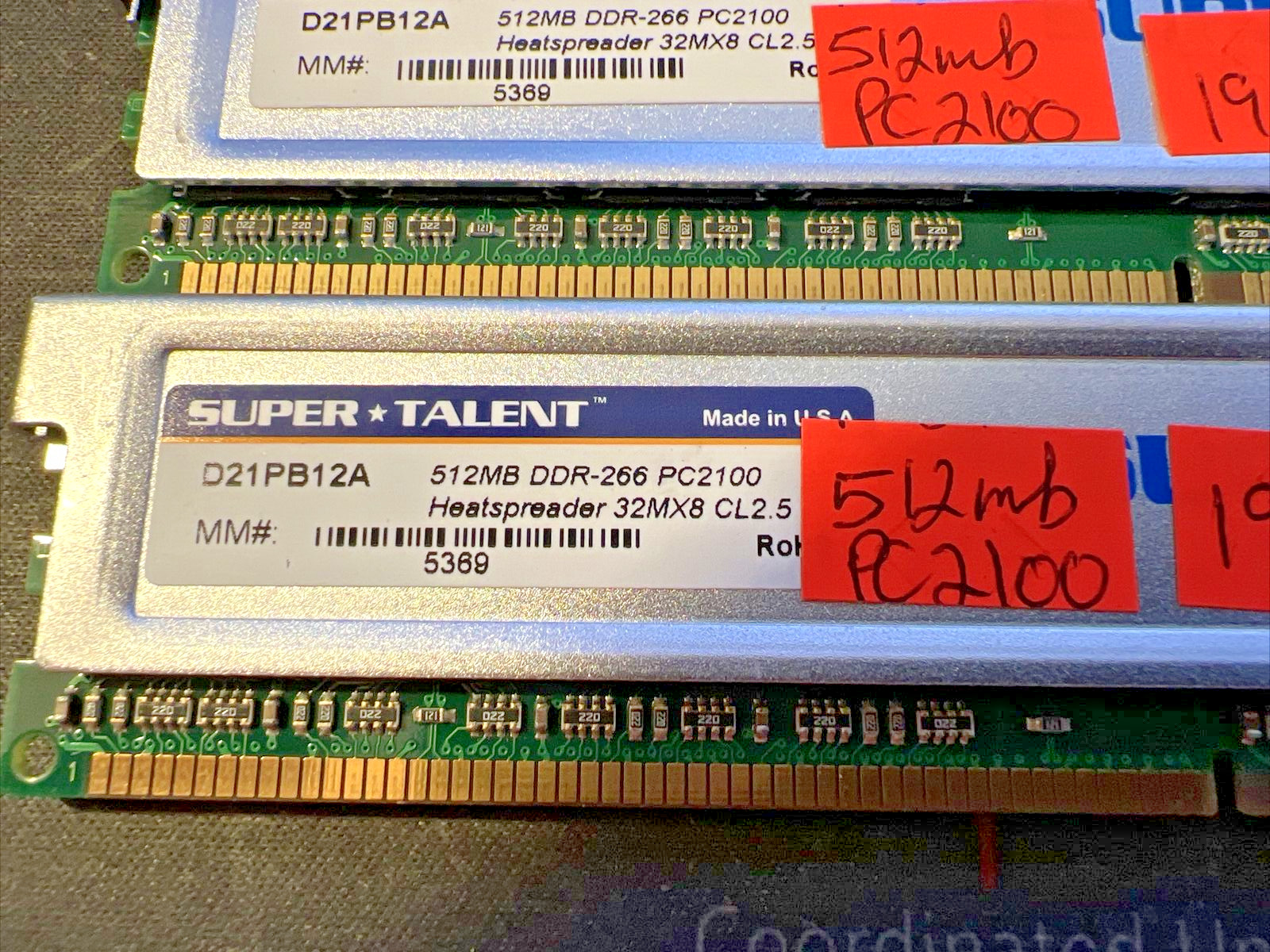 512mb pc2100 memoryDDR-266 32MX8 CL2.5