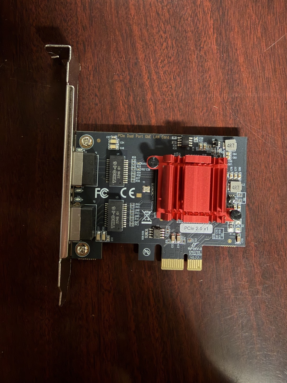PCIe Dual Port Gigabit Ethernet Network Card RJ45 LAN Adapter 10/100/1000 Mbps