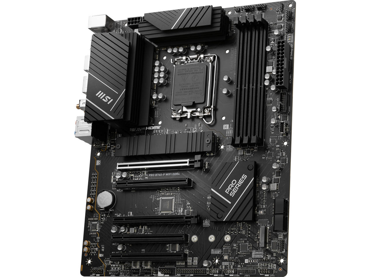 MSI PRO B760-P WIFI DDR4 LGA 1700 (l12th&13th Gen), SATA 6Gb/s motherboard, WiF