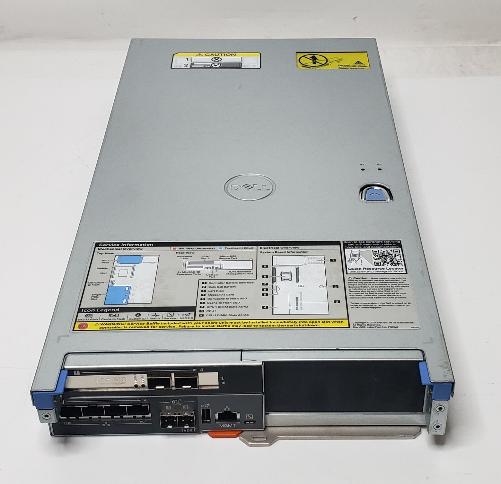 Dell EMC SC5020 0VVVPJ Controller Module No RAM No SATA Drives