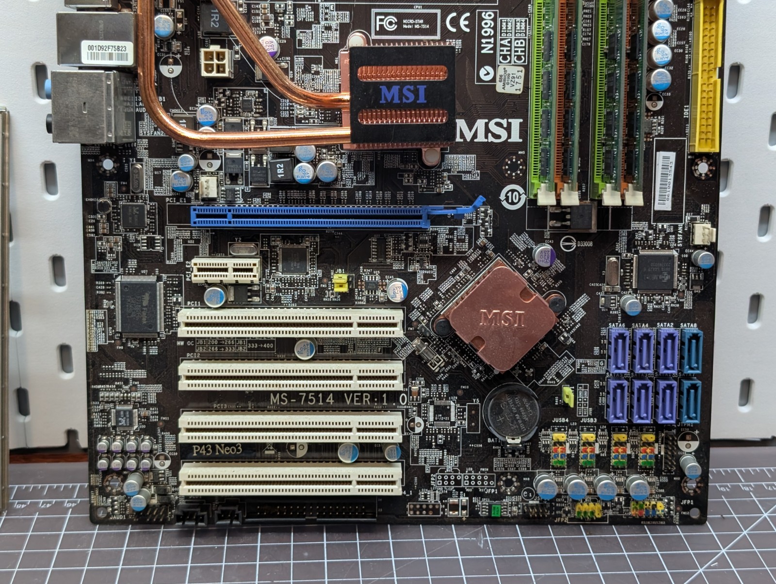 MSI Motherboard MS-7514 P43 NEO3 + Intel Core 2 Duo 6300 SL9SA CPU + 4G RAM DDR2