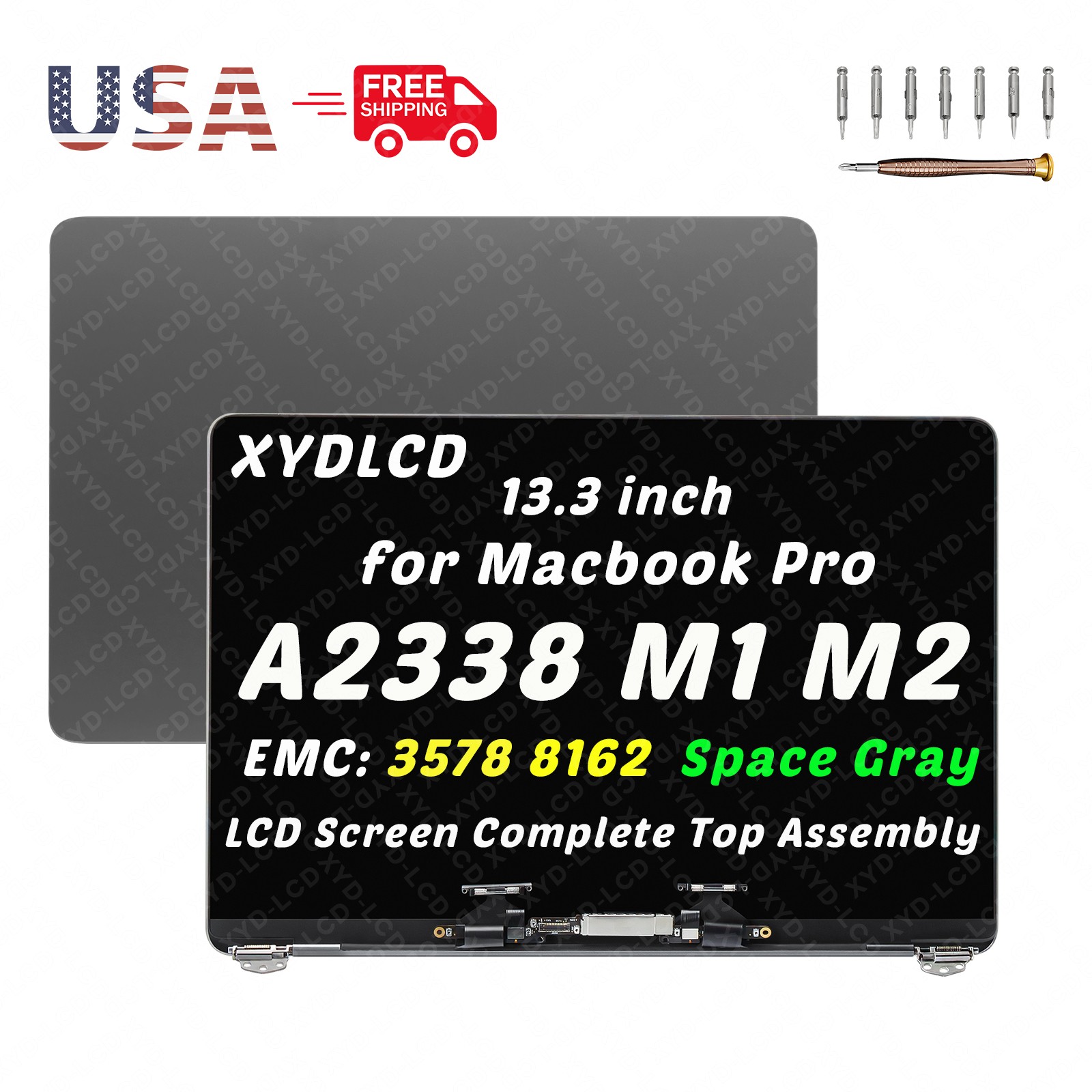 for Macbook Pro 13.3″ A2338 M1 M2 EMC3578 EMC8162 LCD Screen Display Replacement
