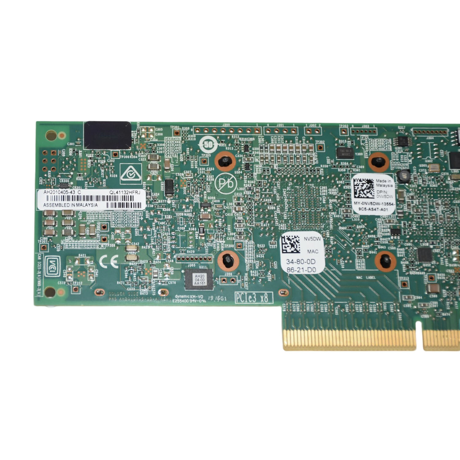 Dell QLogic QL41132 2-Ports 10GbE RJ-45 PCIe High Profile Network Card NV5