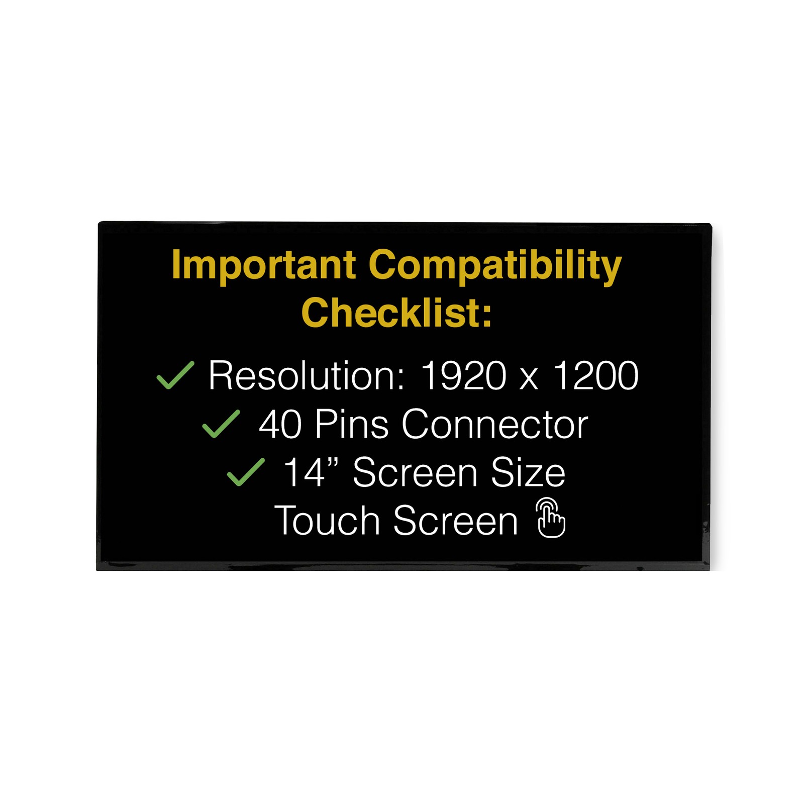 N140JCN-GS9 REV.C1 40 Pins FHD+ Touch Screen Replacement LCD Display With Tools