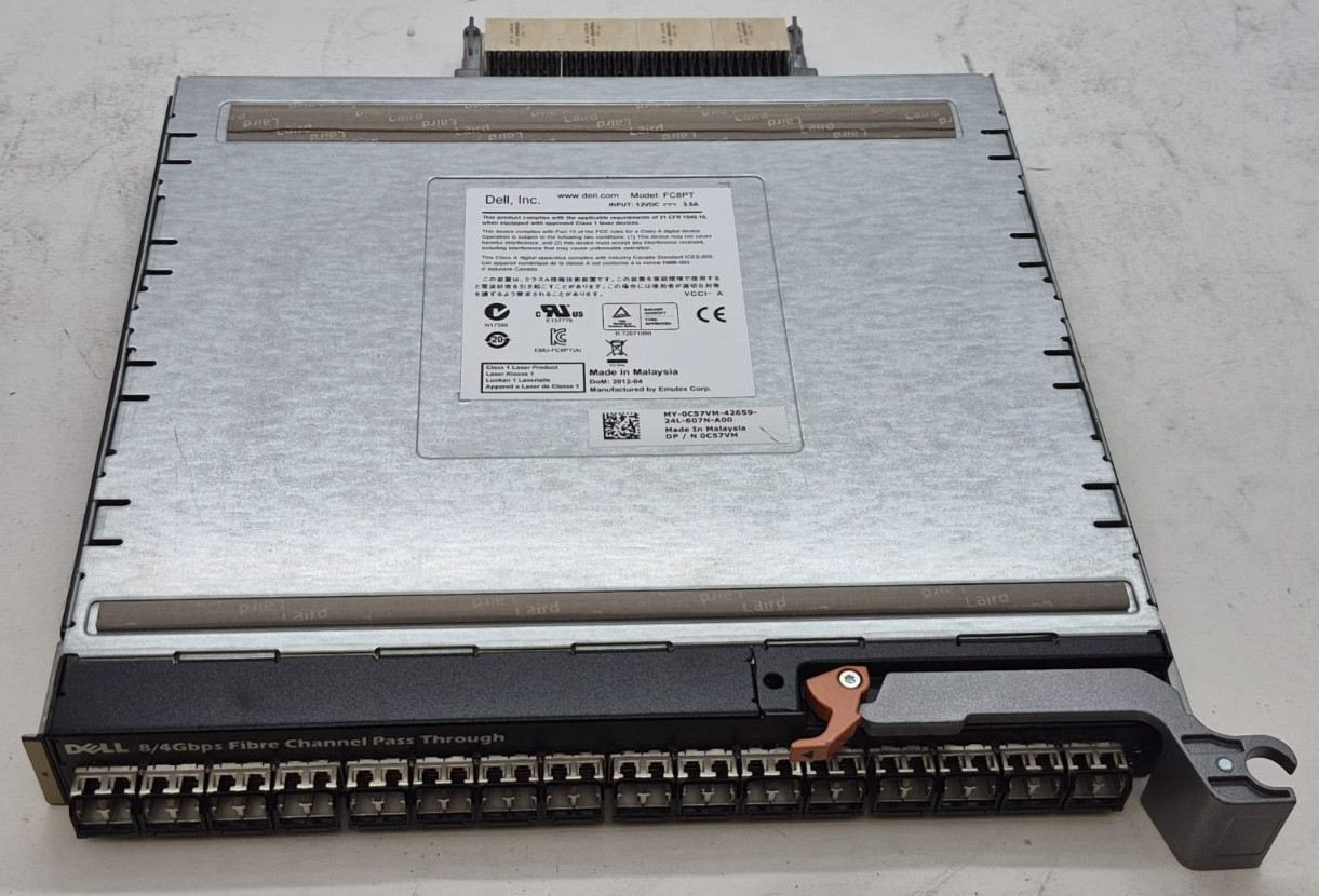 C57VM Dell M1000e 8/4Gbps 16 Port Fibre Channel Pass Through Module