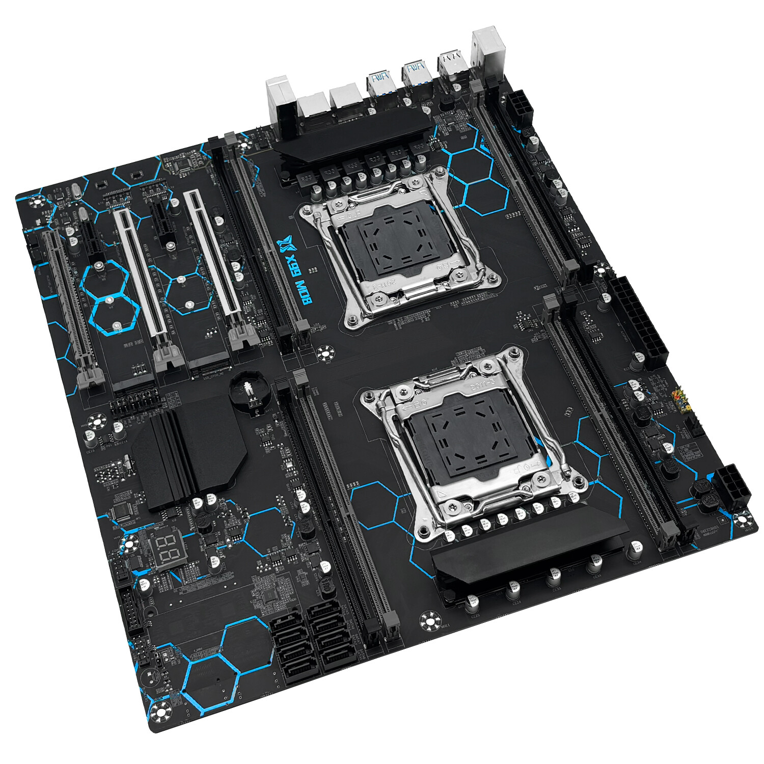 MACHINIST X99 Dual CPU Motherboard LGA 2011-3 DDR4 NVME M.2 8 RAM for Xeon V3 V4