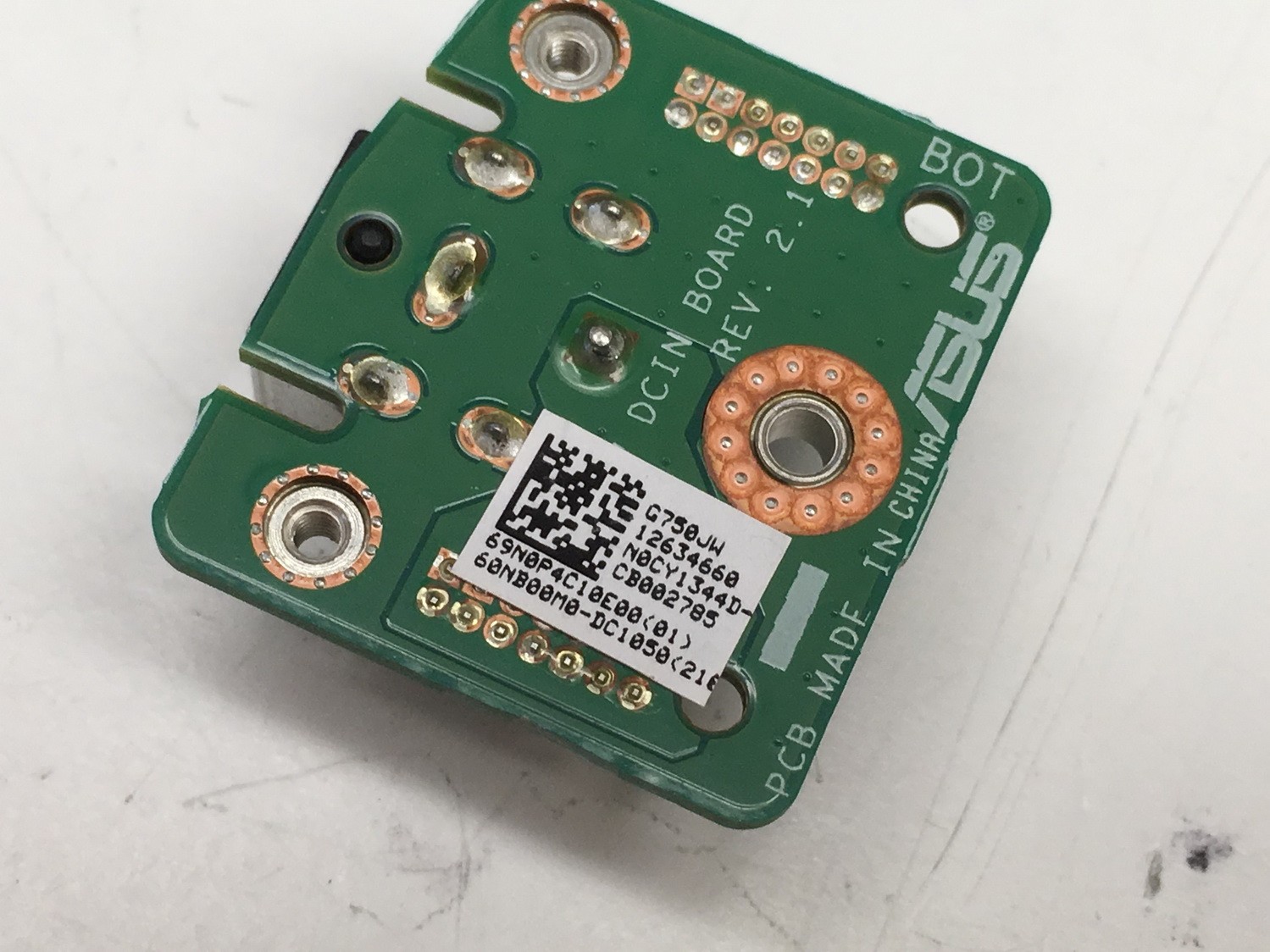 Genuine Asus Rog G750JW Series 17.3″ DC IN Power Jack Board 60NB00M0-DC1050