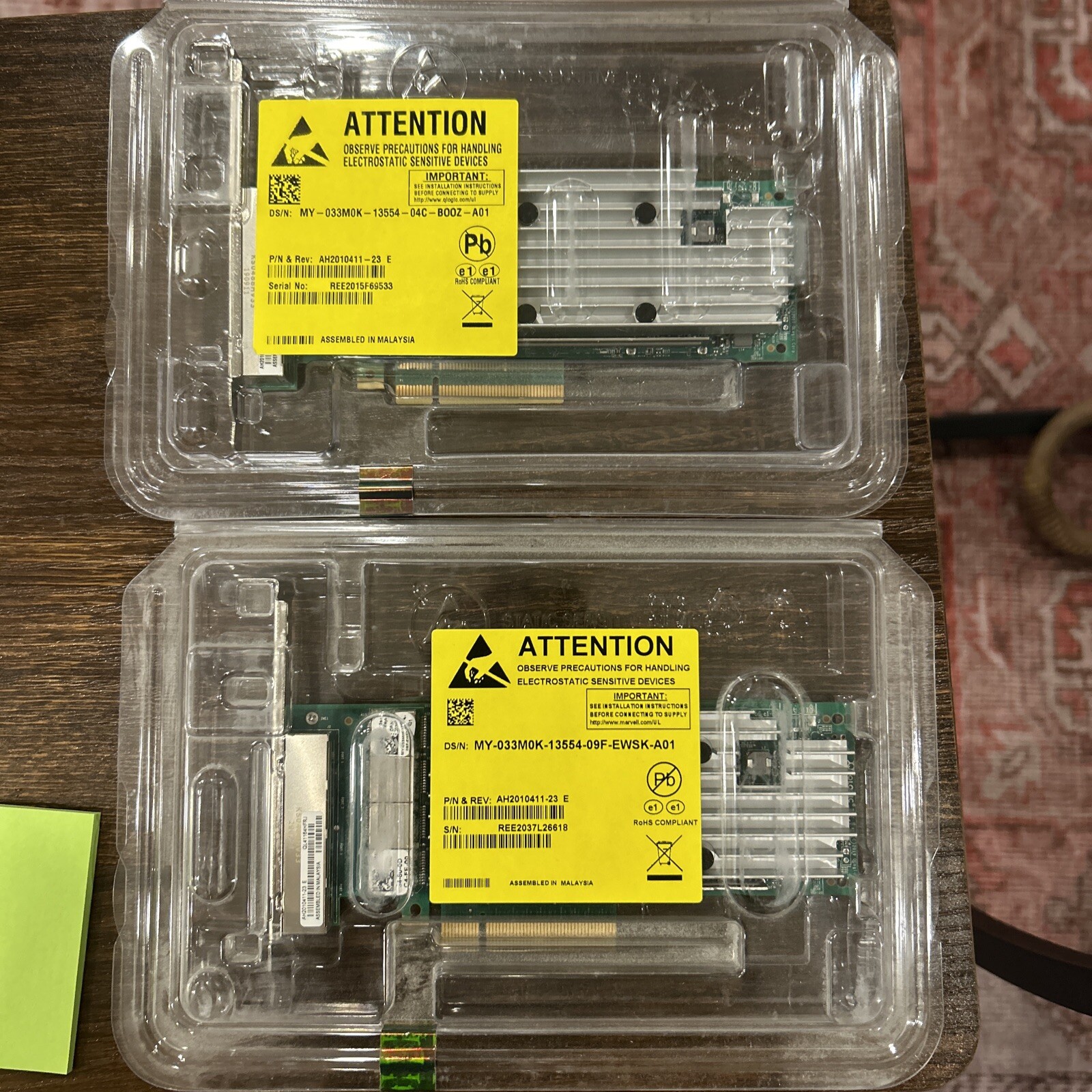 Dell Qlogic QL41164HFRJ Quad Port 10GbE RJ-45 10GBase-T Network Card 33M0K